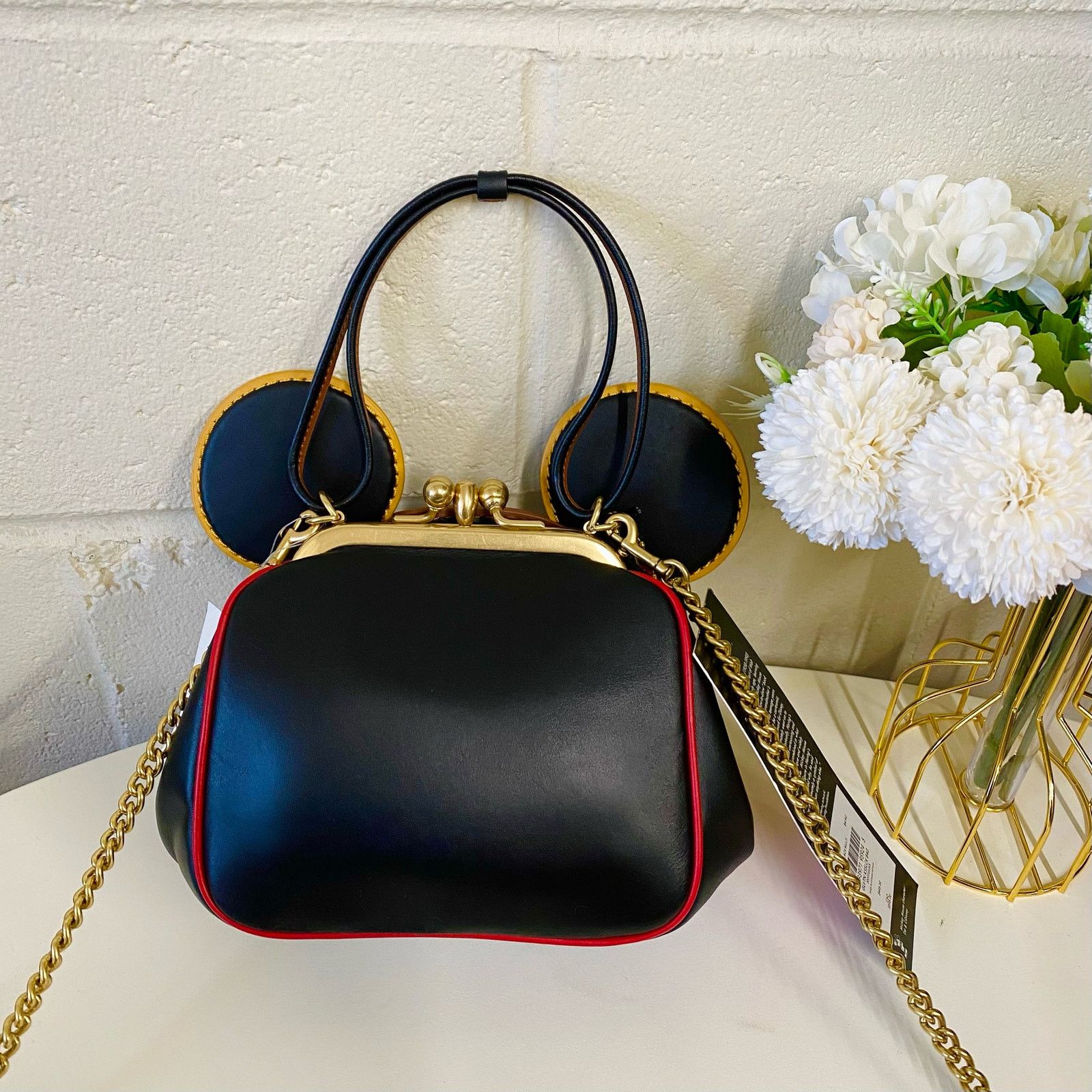 Coach Coach 4720 Disney Mickey Mouse Kisslock Bag In Brass/Black Size ONE SIZE - 2 Thumbnail