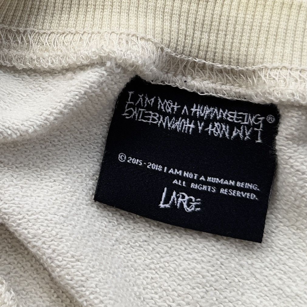 I Am Not A Human Being I AM NOT A HUMAN BEING EMBROIDERED LOGO SWEATSHIRT RARE Size US L / EU 52-54 / 3 - 9 Thumbnail
