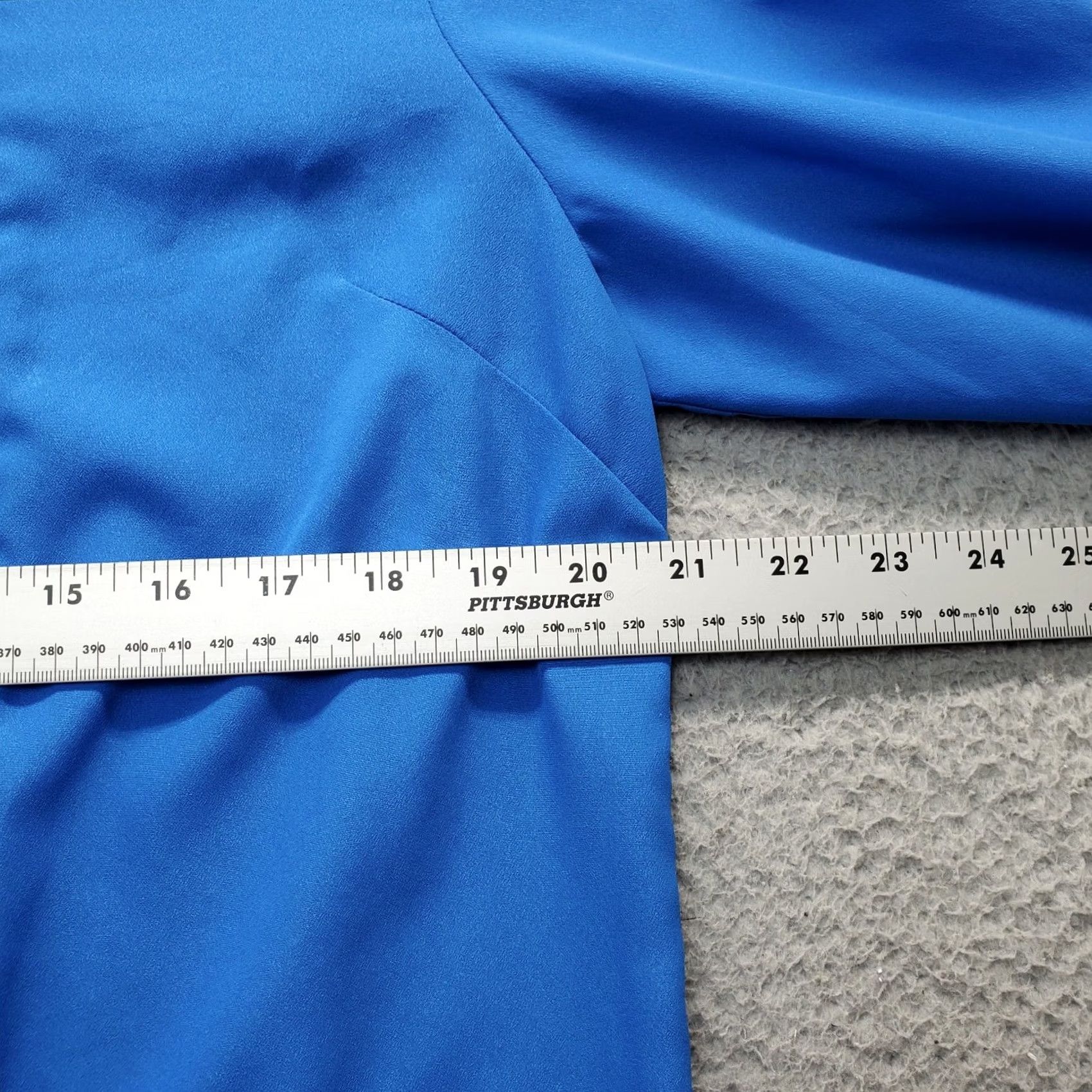 Michael Kors Michael Kors Blouse Womens Large Blue Pleated Roll Tab Long Sleeve 1/2 Zip Shirt Womens Size L Mockups Size L / US 10 / IT 46 - 4 Thumbnail
