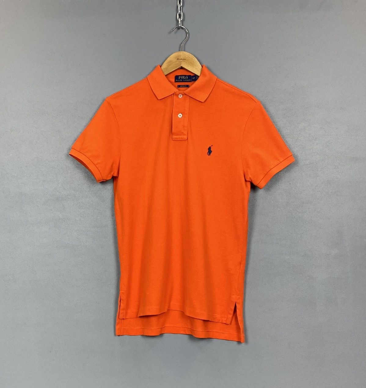 Polo Ralph Lauren Polo Ralph Lauren Custom Fit Polo Shirt Size S Top Orange Size US S / EU 44-46 / 1 - 1 Thumbnail