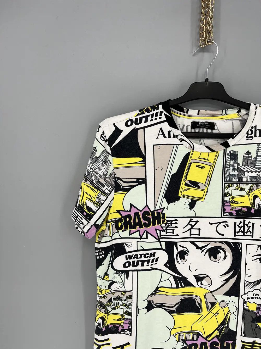 Anime Vintage Manga Panel tee Art Tee Anima Tee Graphic Tee Size US M / EU 48-50 / 2 - 4 Thumbnail