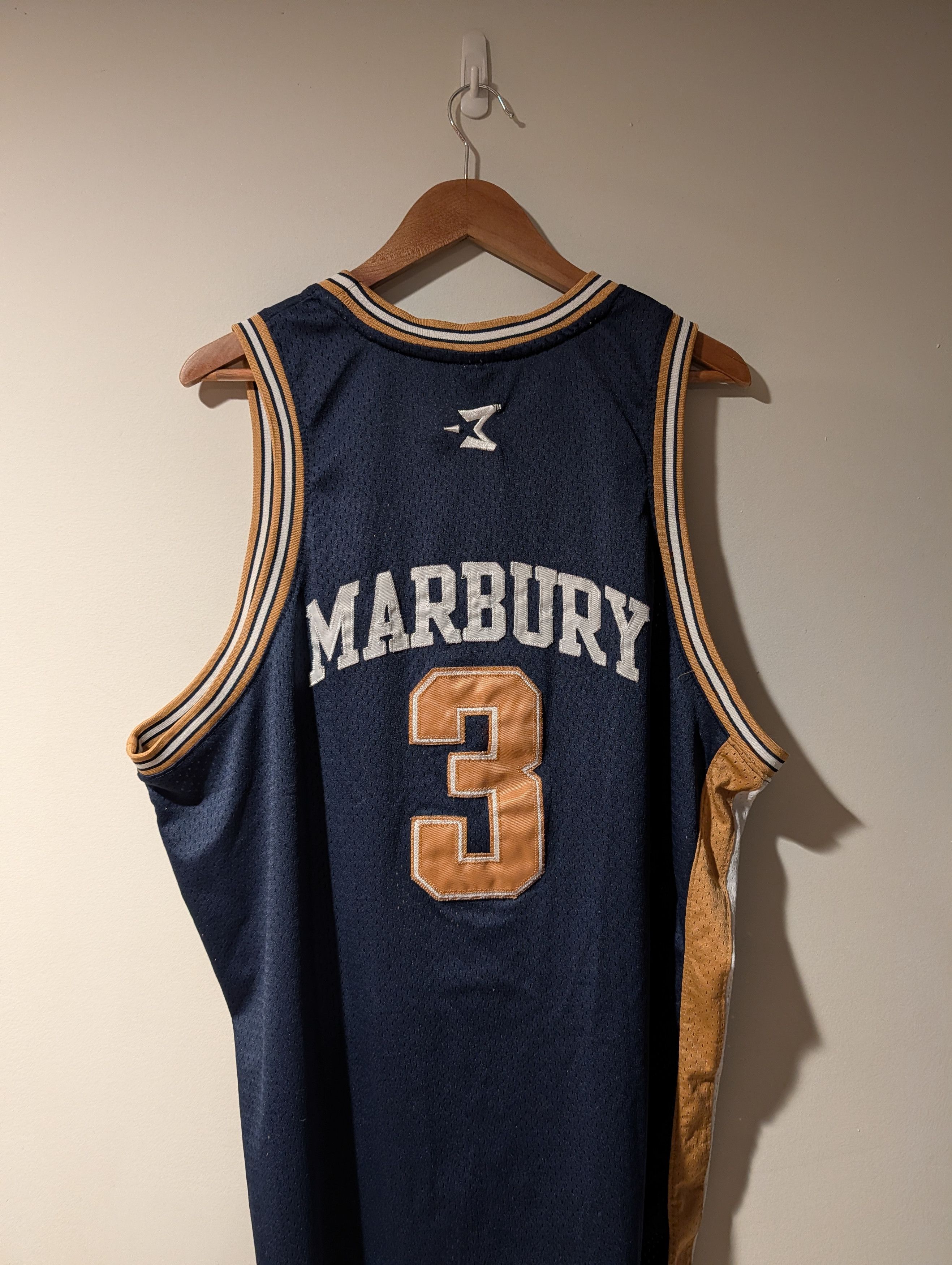 NCAA Vintage Y2K Georgia Tech Marbury College Basketball Jersey Size US XL / EU 56 / 4 - 5 Thumbnail