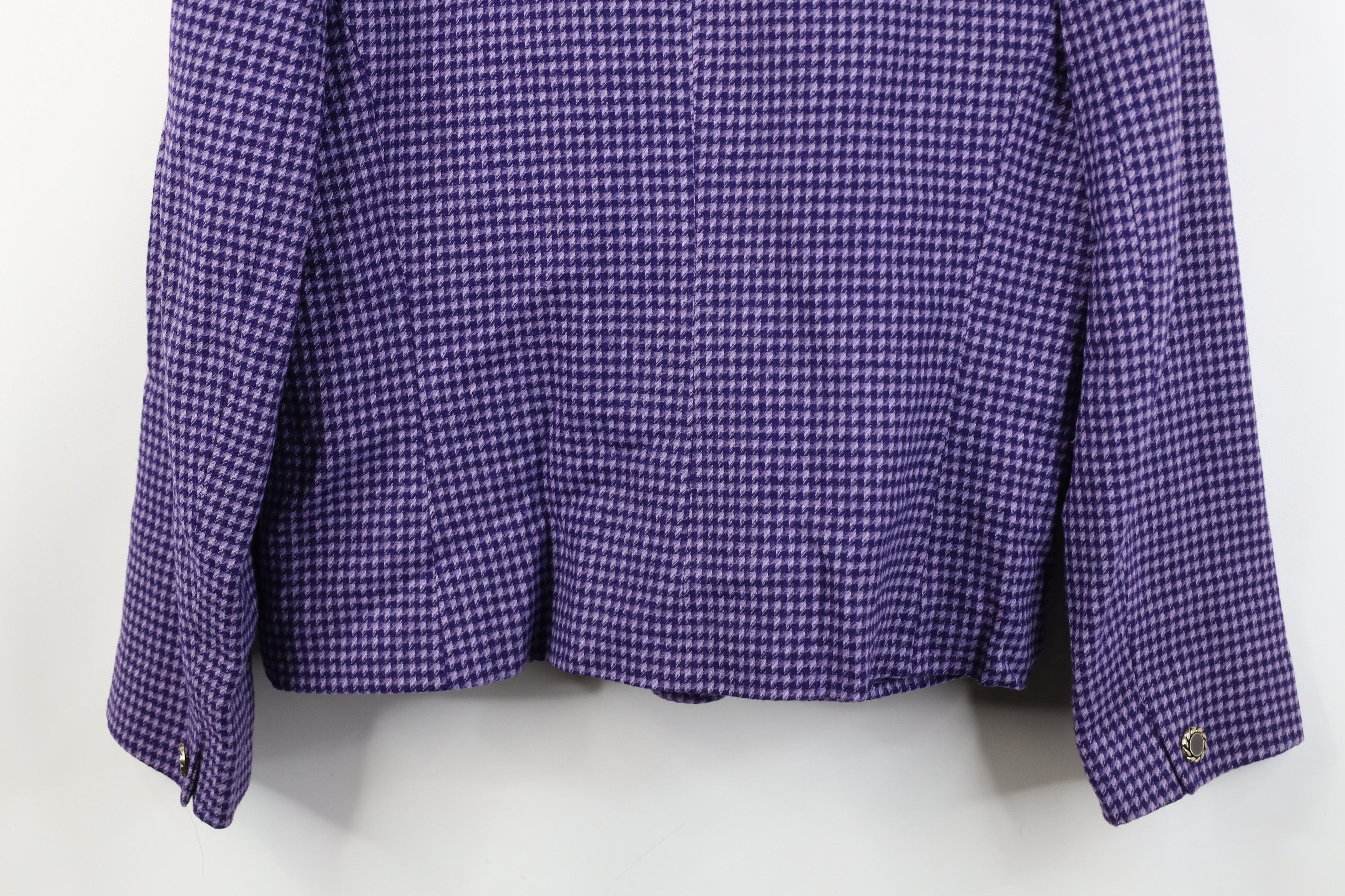 Pendleton Vintage 90s Pendleton Wool Blazer Jacket Purple Houndstooth Size XL / US 12-14 / IT 48-50 - 13 Thumbnail