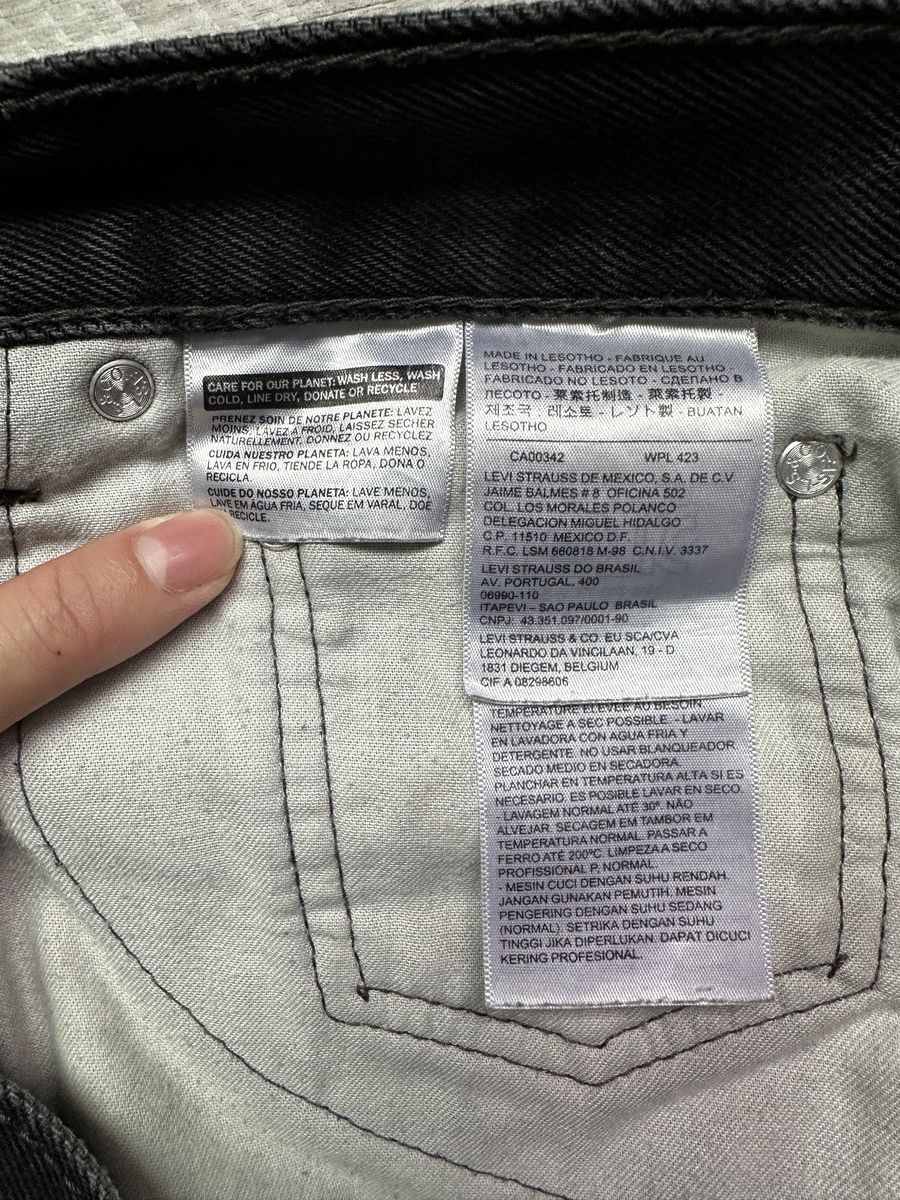 Levi's Levi’s 550 Relaxed Fit Jeans – Black – 36W x 32L Size US 36 / EU 52 - 5 Thumbnail