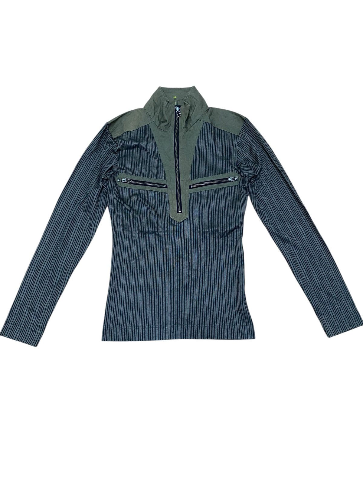 5351 POUR LES HOMMES × Designer × Japanese Brand Vintage 5351 pour les hommes tshirt longsleeve zipper Size M / US 6-8 / IT 42-44 - 1 Thumbnail