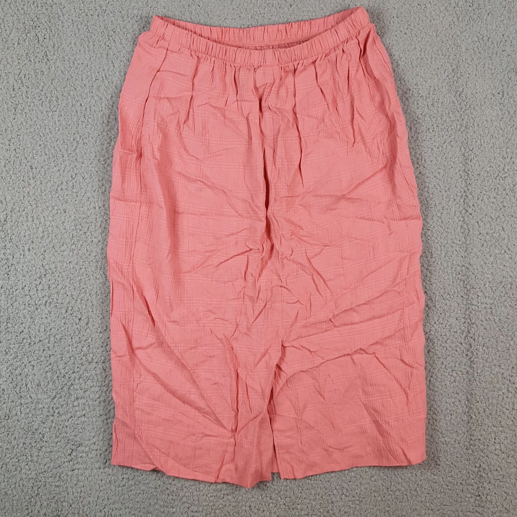 Pinko Vintage Pink Women's Size 6 Knee Length Pencil Skirt 90s Boho Retro Summer Stretch Cotton Size 28" / US 6 / IT 42 - 4 Thumbnail