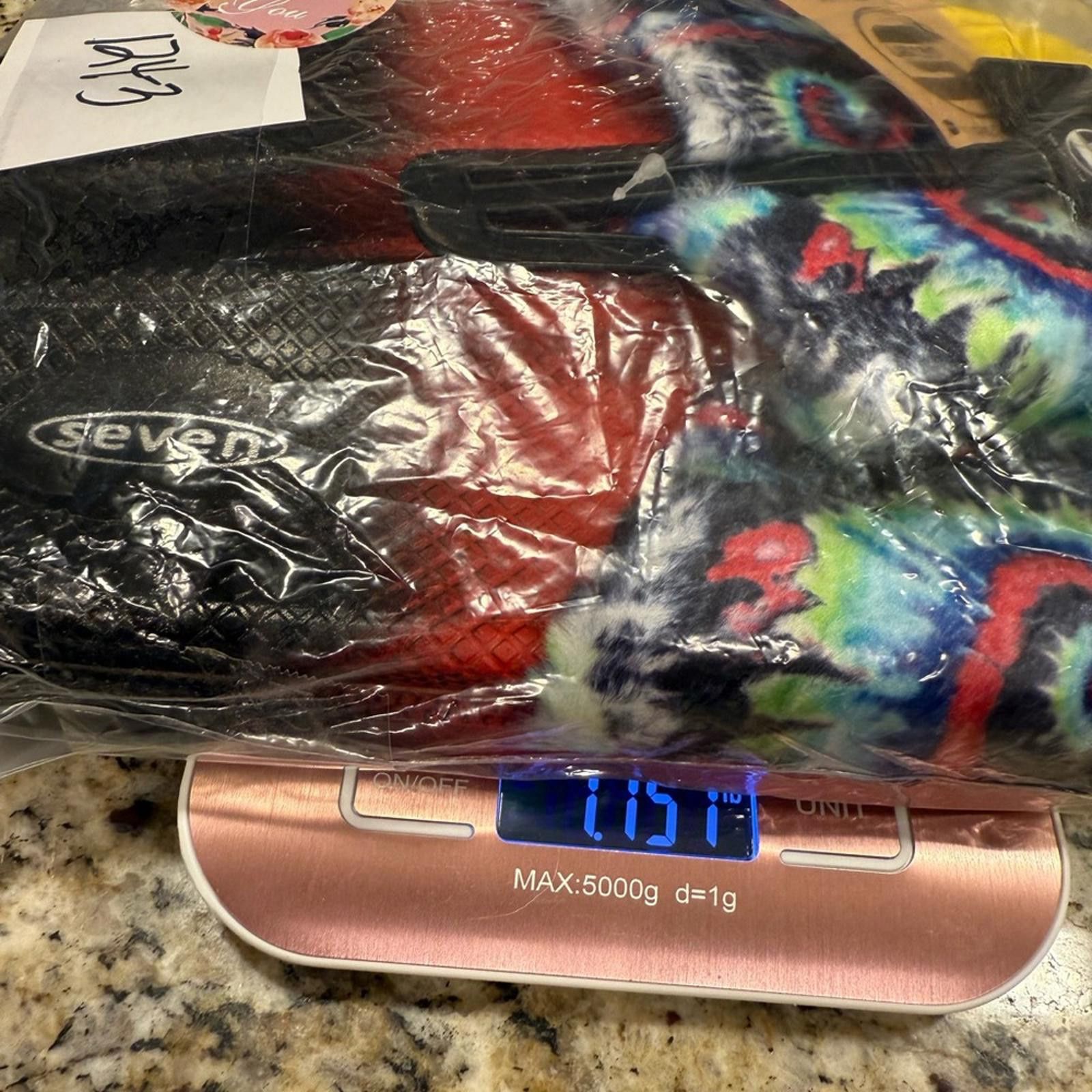 Seven 7 Seven tie dyed faux fur rainbow colored slides Size 10 Size US 10 / IT 40 - 7 Thumbnail