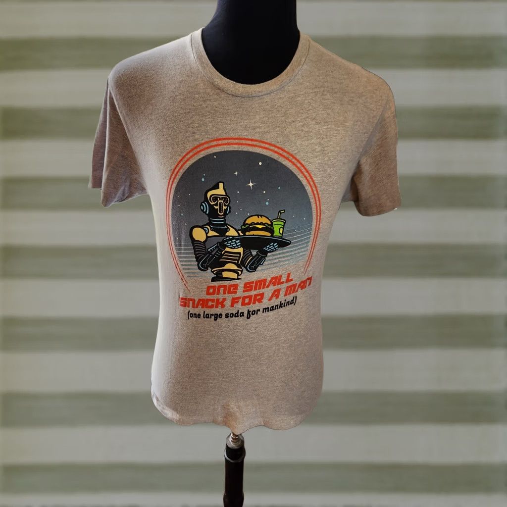 Vintage Netflix Space Force Meal Armstrong T-Shirt Men Large Grey Logo Graphic Tee Size US L / EU 52-54 / 3 - 1 Thumbnail