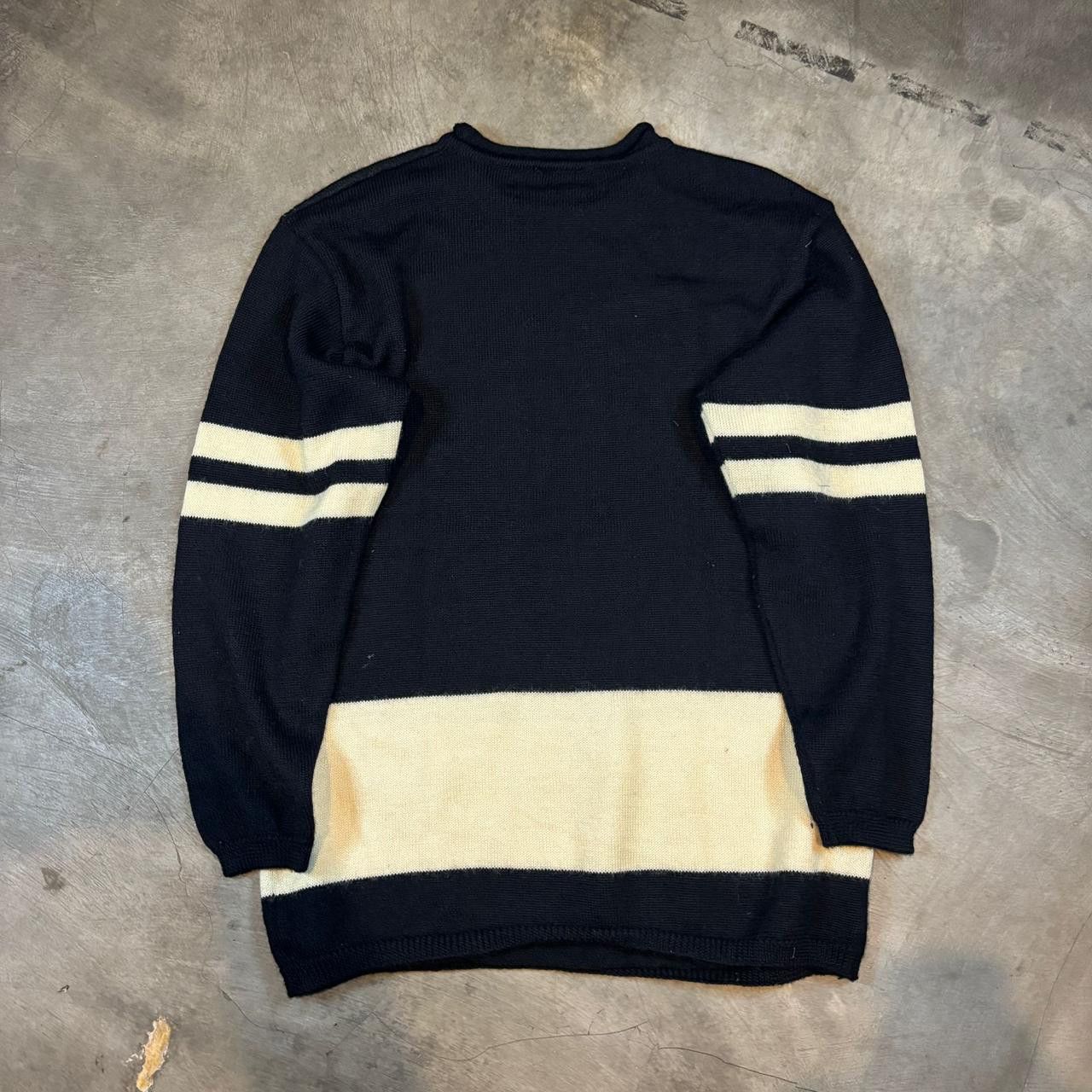 Hai Sporting Gear × Issey Miyake × Vintage 90s Hai Sporting Gear Issey Miyake Logo Knitt Swearshirt Size US M / EU 48-50 / 2 - 9 Thumbnail