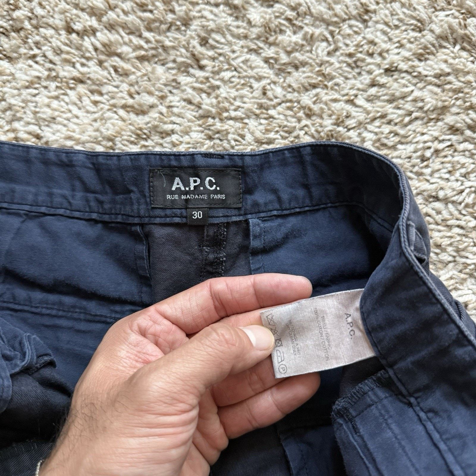 A.P.C. APC Cotton Chino Dress Pants Size 30 A.P.C. Dark Navy Blue Size US 30 / EU 46 - 5 Thumbnail