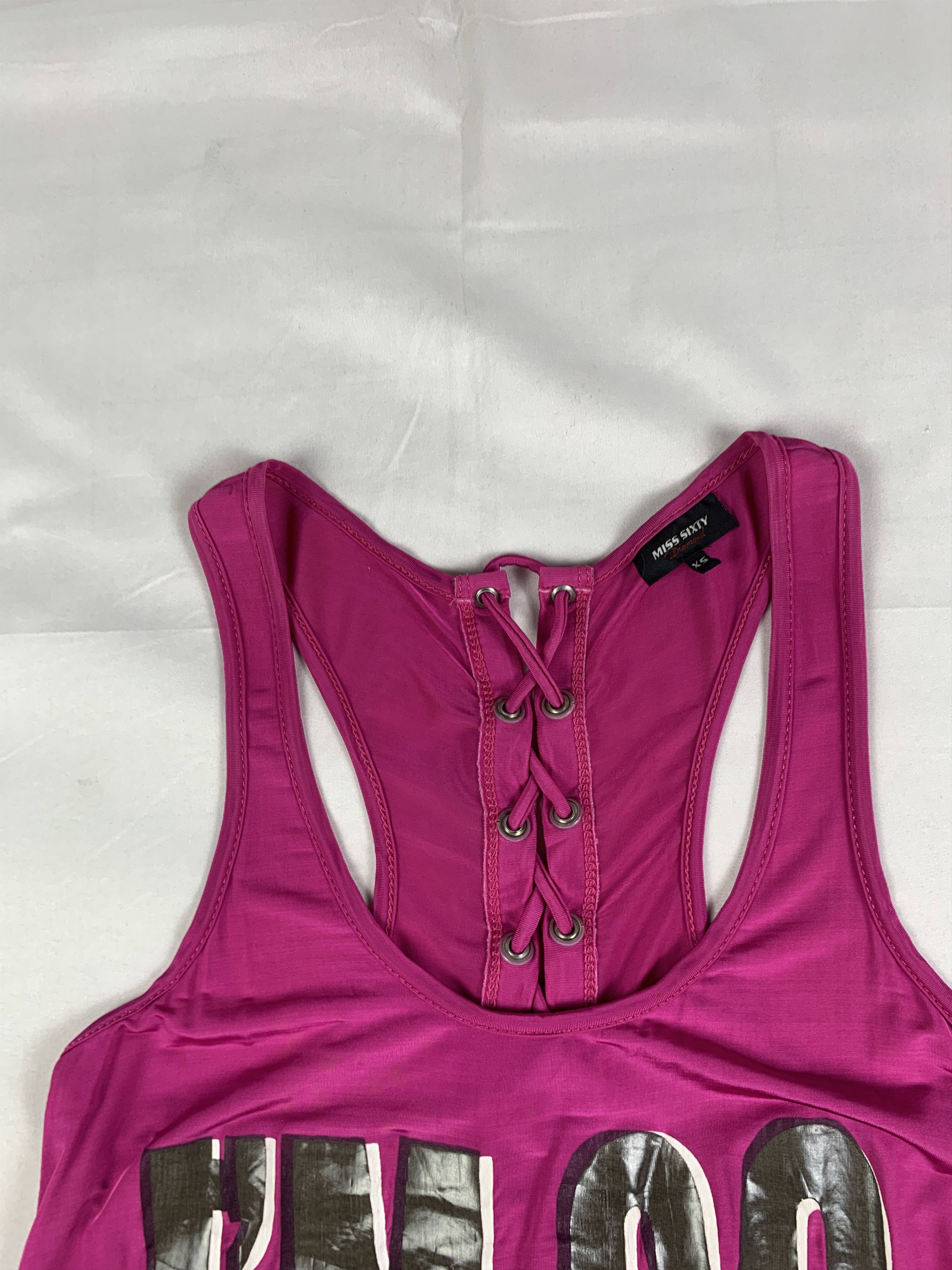 Miss Sixty Miss Sixty Pink Lace Printed Top (S) Size S / US 4 / IT 40 - 9 Thumbnail
