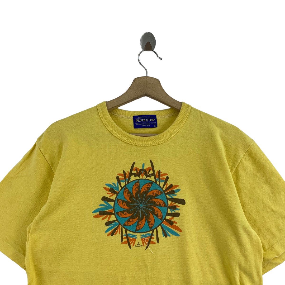 Pendleton PENDLETON UK Brand Print Design Yellow Short Sleeve Shirt Size US L / EU 52-54 / 3 - 2 Thumbnail