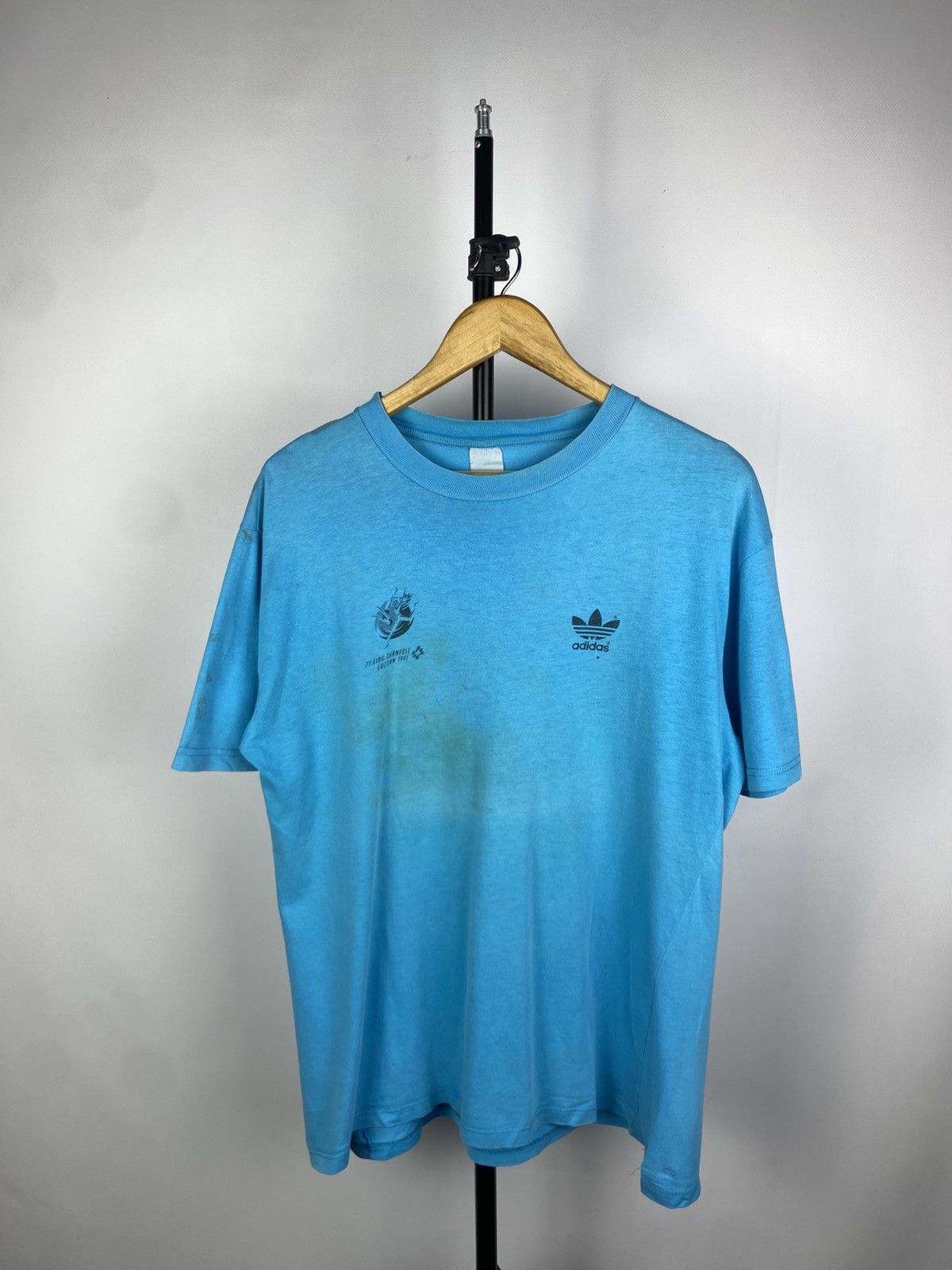Adidas × Vintage Vintage 1991 71 Eidg. Turnfest LUZERN Adidas T Shirt Size US L / EU 52-54 / 3 - 1 Thumbnail