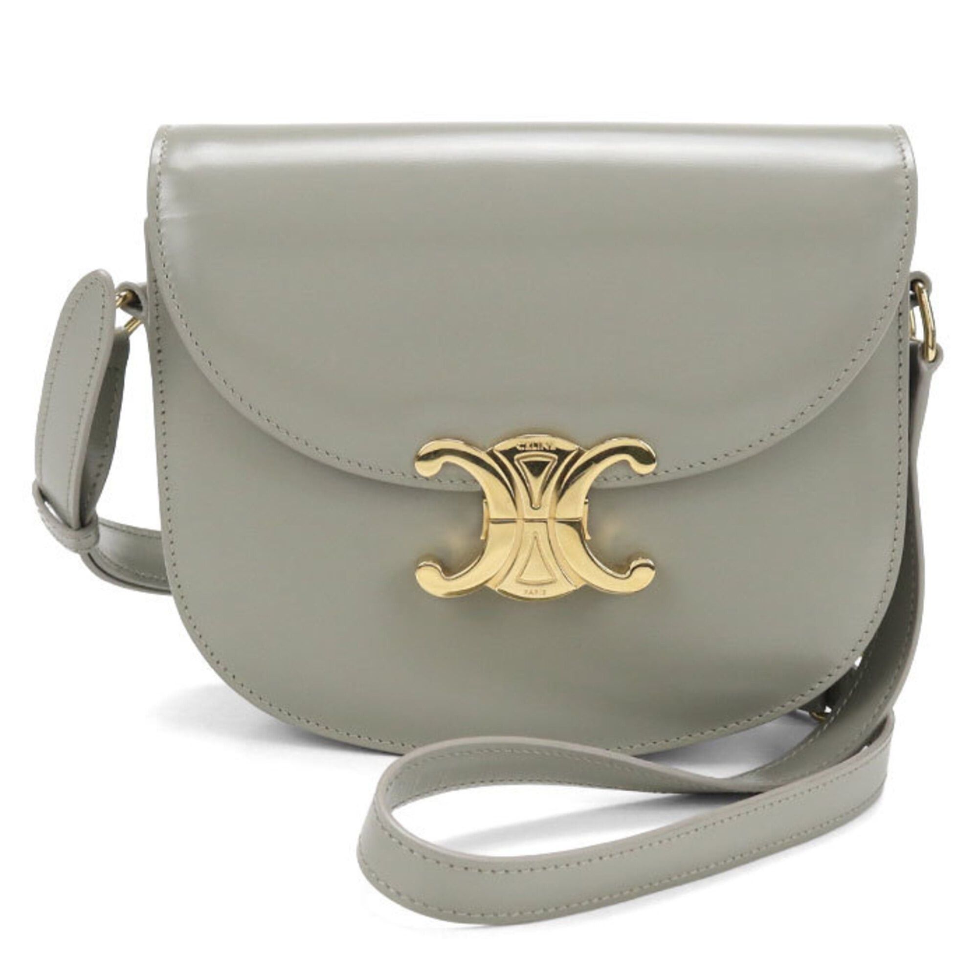 Celine CELINE Triomphe Crossbody Shoulder Bag for Women, Gray Size ONE SIZE - 1 Thumbnail
