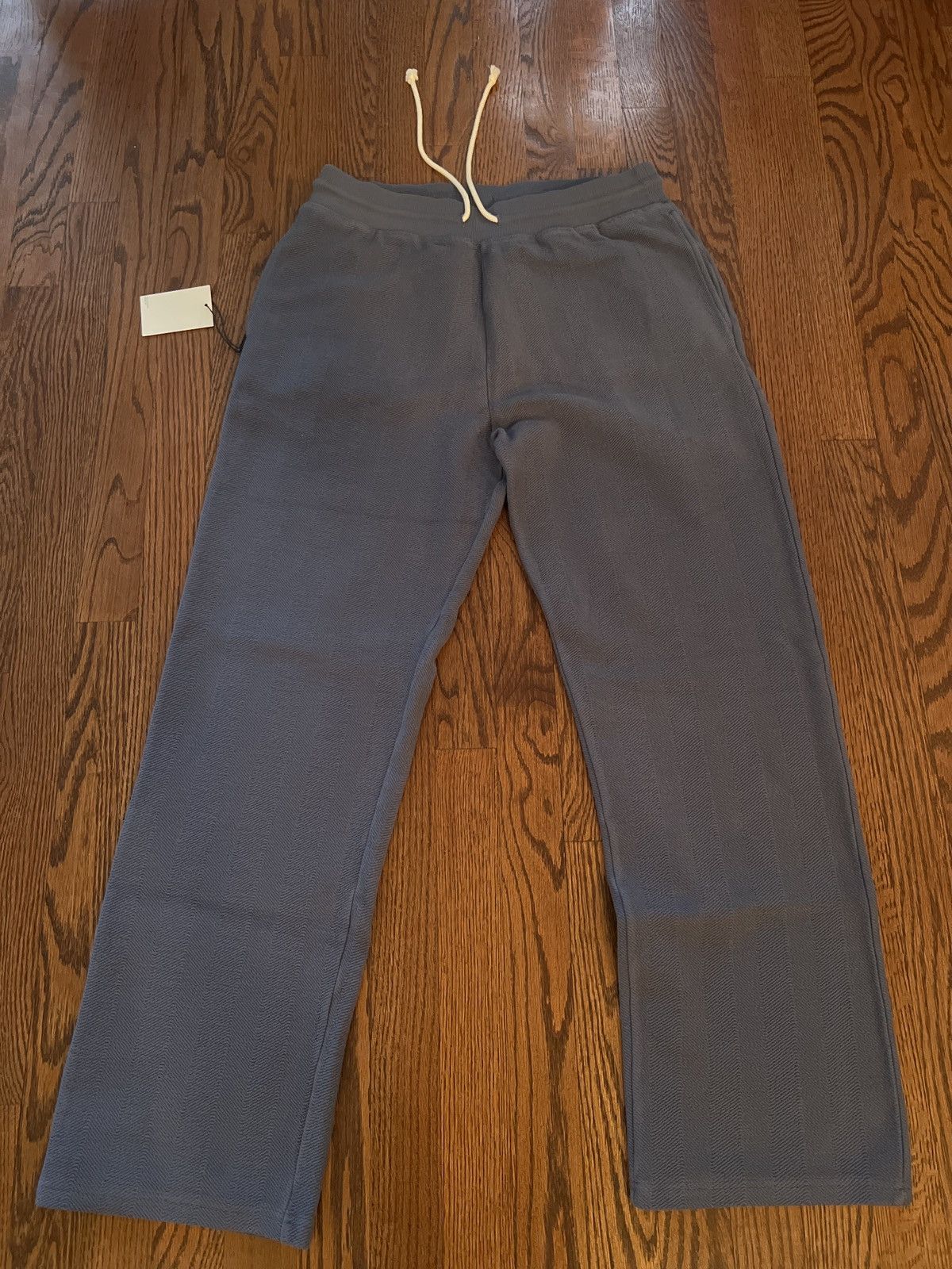Aime Leon Dore Aime Leon Dore Herringbone Terry Uniform Sweatpants - Indigo Size US 31 - 1 Thumbnail