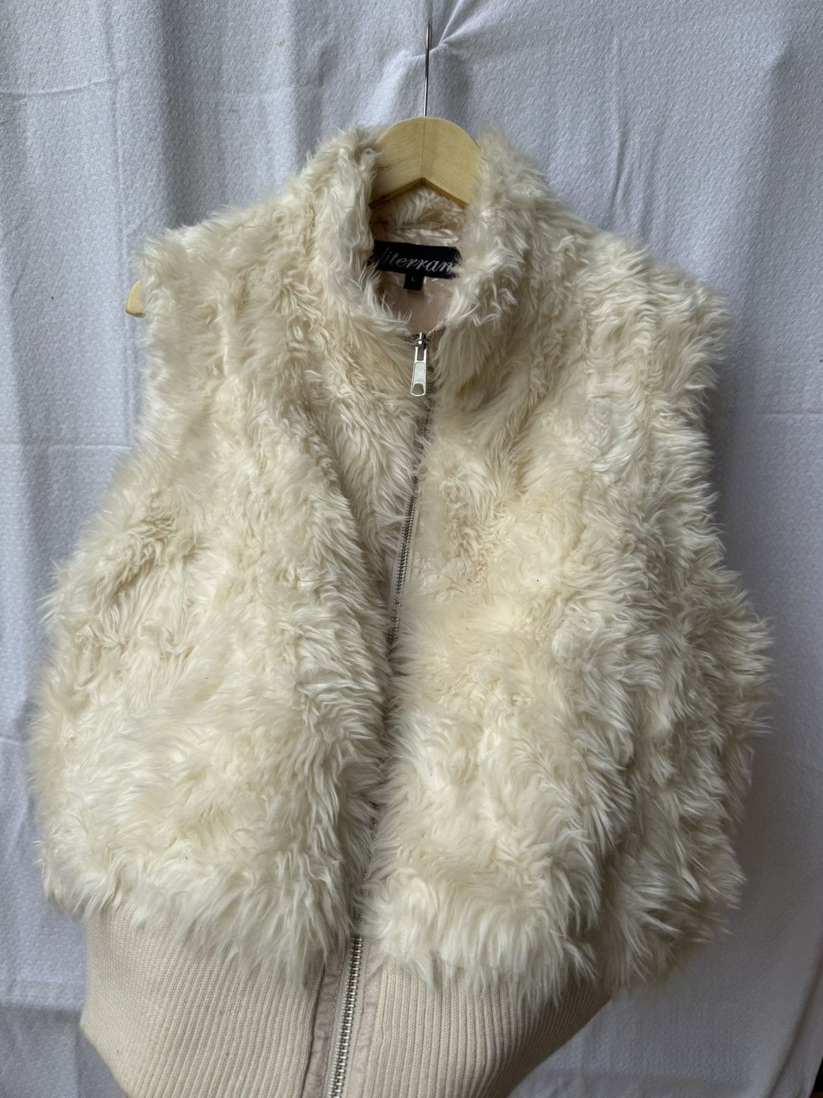 Japanese Brand Mohair fuzzy vest zipper japanese style Size US L / EU 52-54 / 3 - 5 Thumbnail