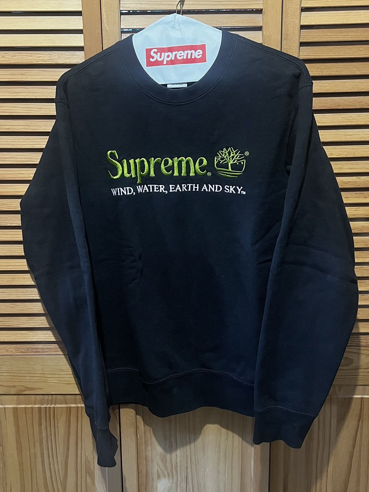 Supreme®/Timberland® Crewneck Lサイズ 黒 Supreme Timberland