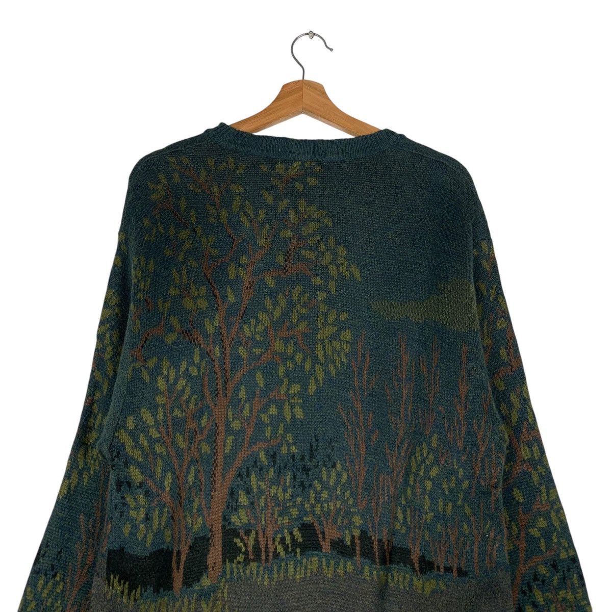 Vintage ST LAWRENCE Villa Graphics Knitted Sweater #1379-C62 Size US L / EU 52-54 / 3 - 8 Thumbnail
