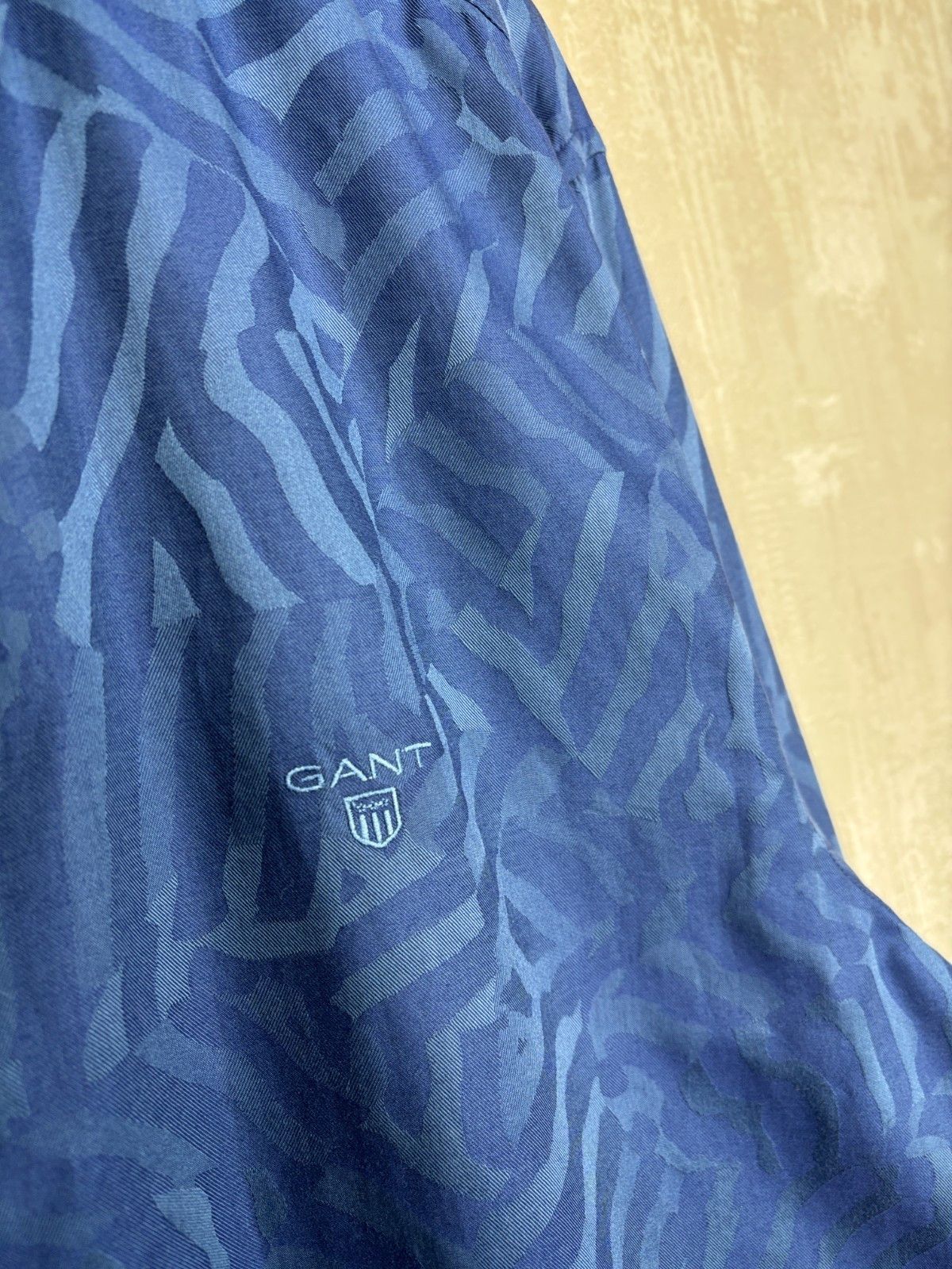 Gant Gant Camo Jacquard Long Sleeve Shirt Button Up Size US XXL / EU 58 / 5 - 6 Thumbnail