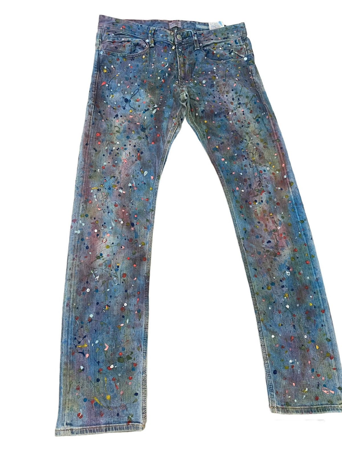 Replay REPLAY PAINTED DENIM DESIGN SKINNY TYPE JETO STYLE Size US 31 - 3 Thumbnail
