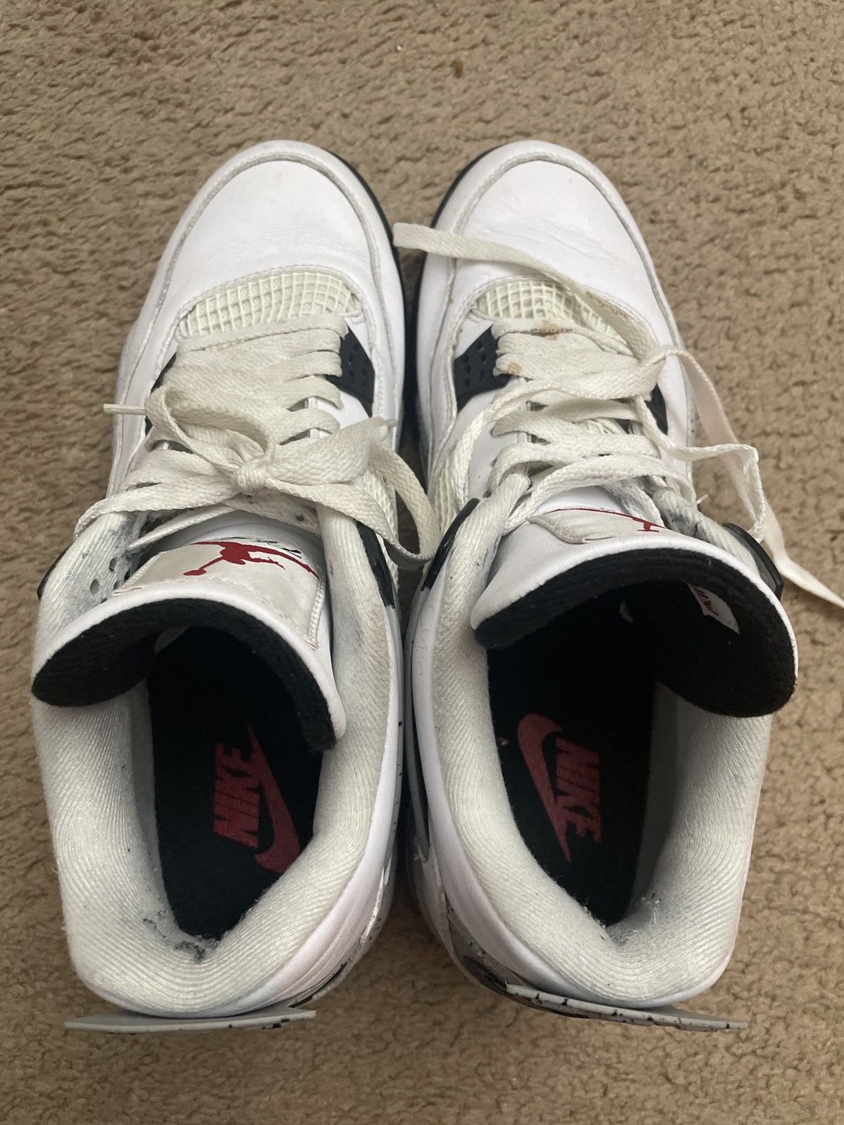 Nike Air Jordan 4 Retro OG ‘White Cement’ 2016 Size US 12 / EU 45 - 7 Thumbnail