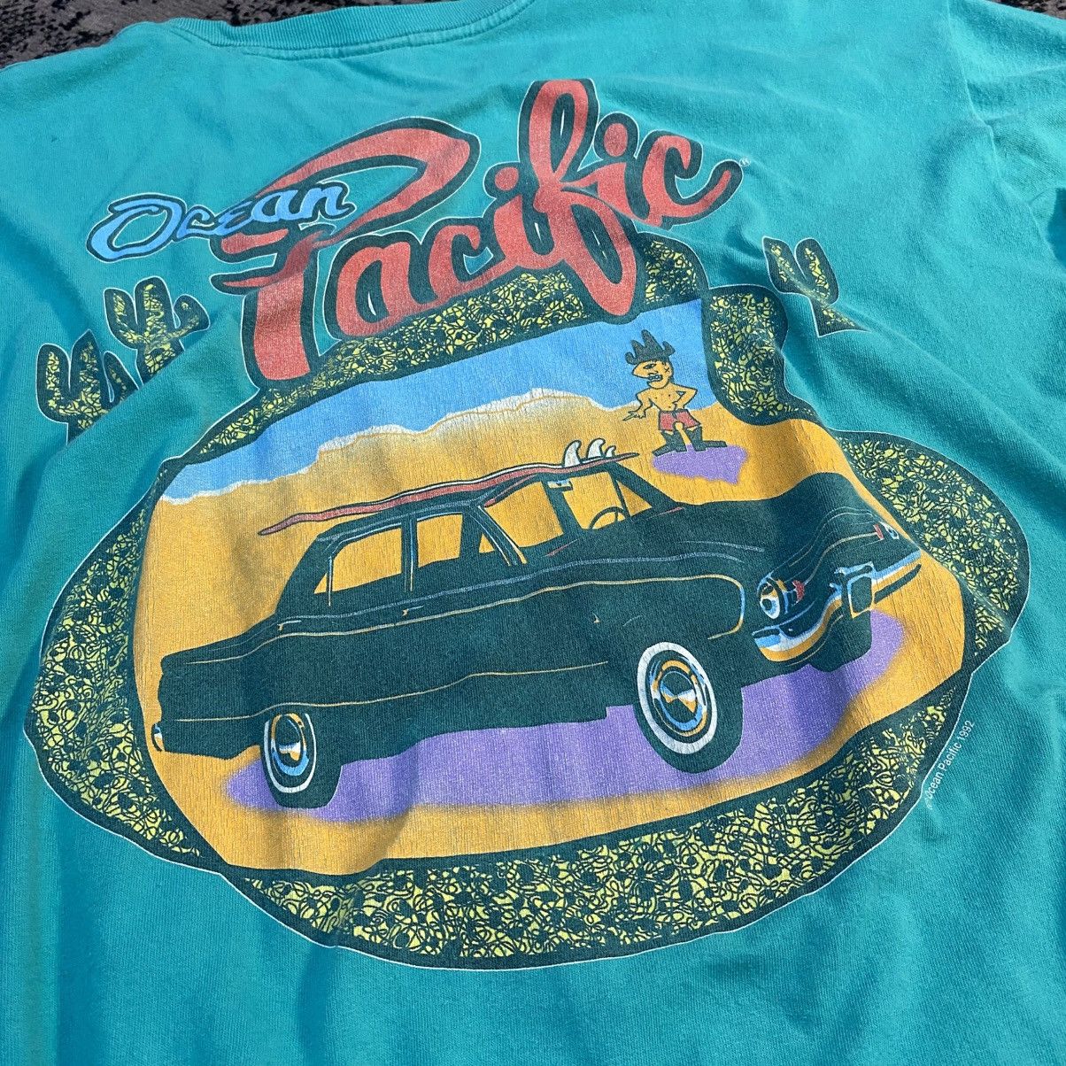 Vintage 90s Ocean Pasific tshirt 🔥 Size US XL / EU 56 / 4 - 7 Thumbnail