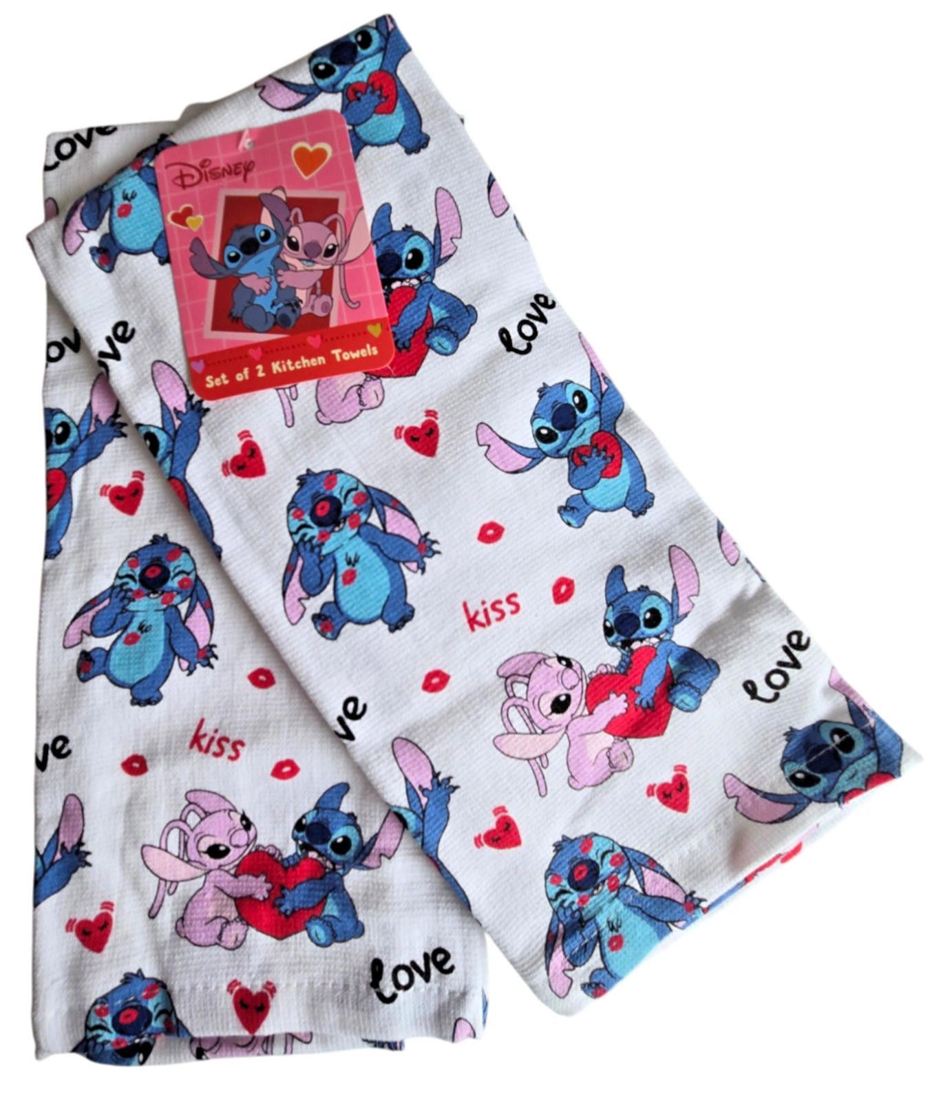 Disney Disney Stitch Kitchen Towels Set Angel NWT Size ONE SIZE - 1 Thumbnail