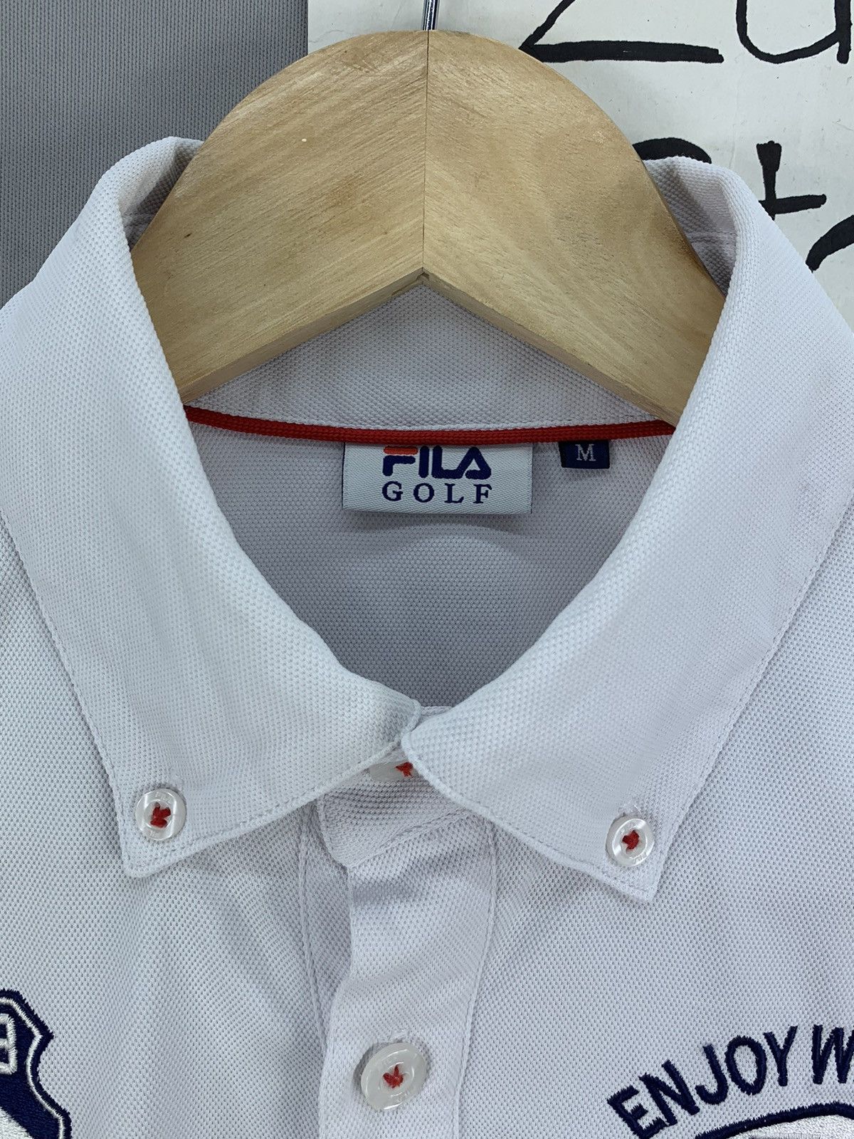 Fila Fila Golf White Polo Shirt Size US M / EU 48-50 / 2 - 8 Thumbnail
