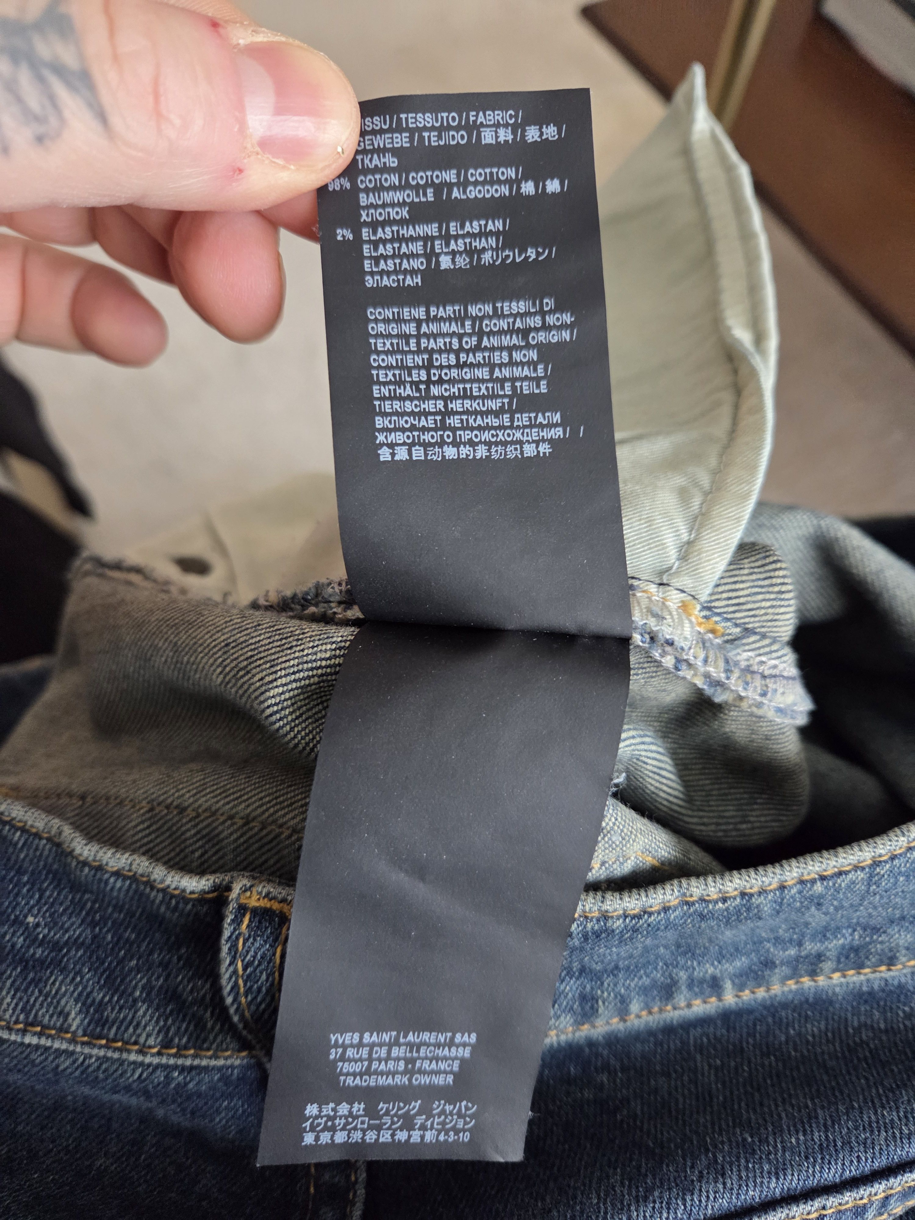 Yves Saint Laurent YSL CLASSIC DENIM Size US 32 / EU 48 - 2 Thumbnail