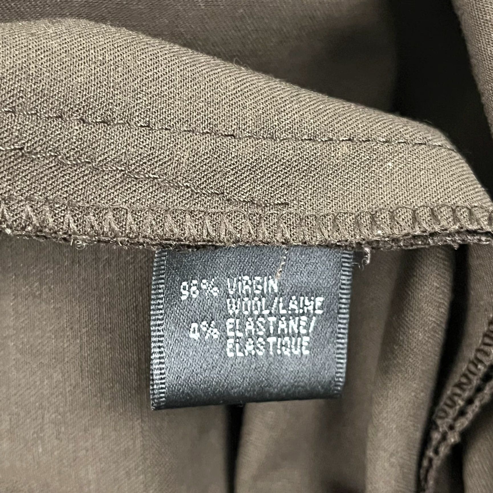 Vintage LAFAYETTE 148 NY Brown Wool Dress Pants Women Size 12 (32x27) Classic Wide-Leg Preppy Business Size 34" / US 12 / IT 48 - 4 Thumbnail