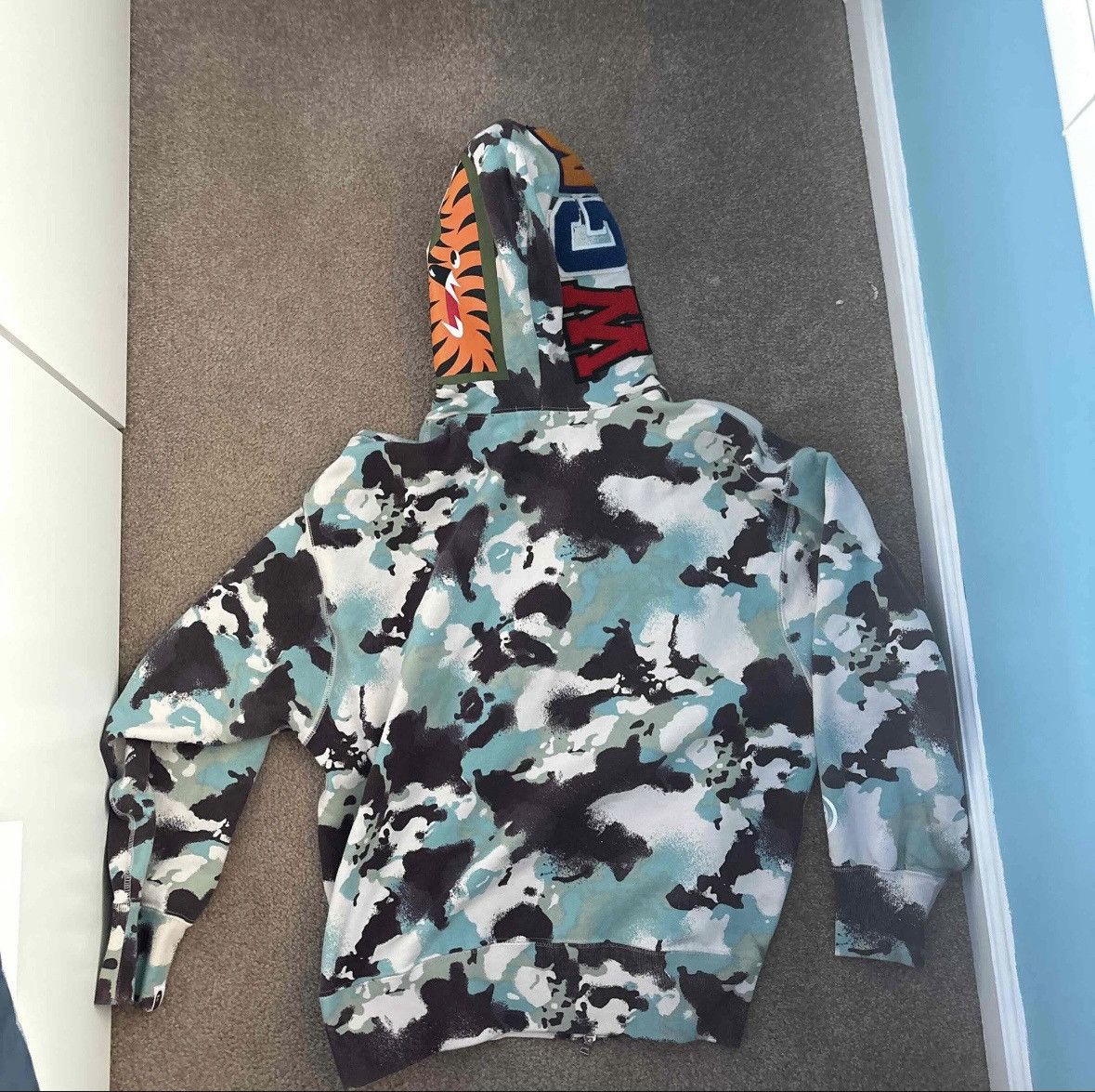 Bape BAPE Map Camo Shark Full Zip Hoodie Size US S / EU 44-46 / 1 - 2 Thumbnail