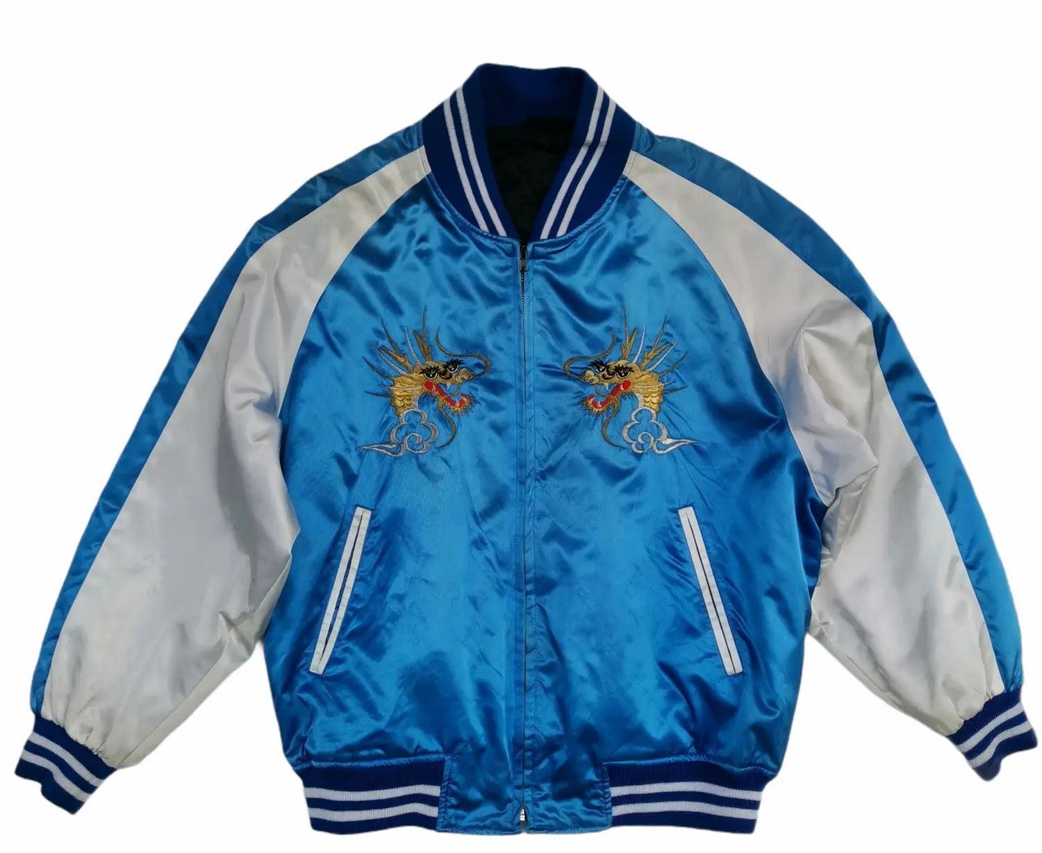 Japanese Brand Vintage!!! Sukajan Dragon Souvenir Embroidered Logo Jacket Size US L / EU 52-54 / 3 - 1 Thumbnail