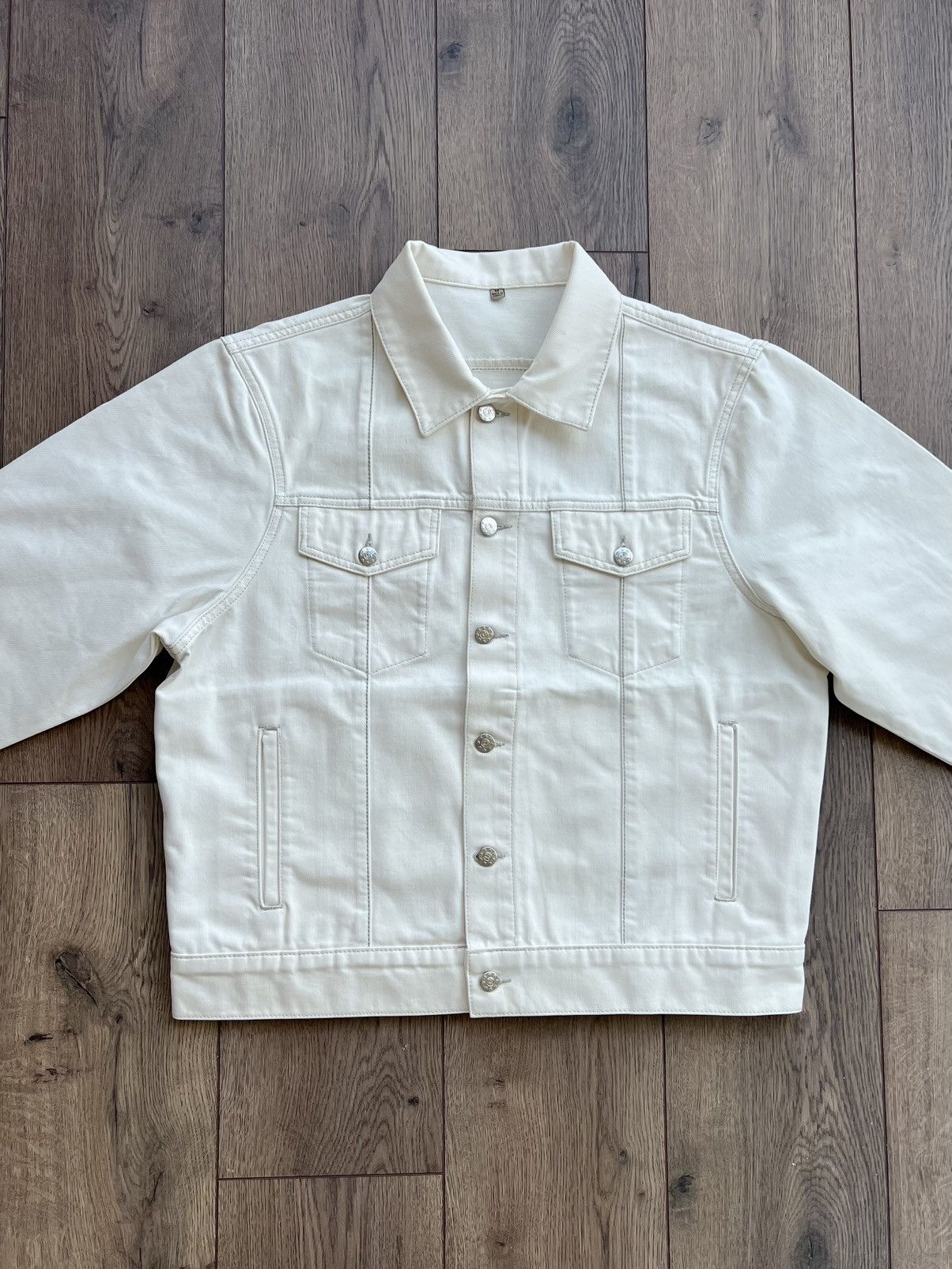 Corteiz Corteiz C-Star White Denim Jacket Medium Size US M / EU 48-50 / 2 - 6 Thumbnail