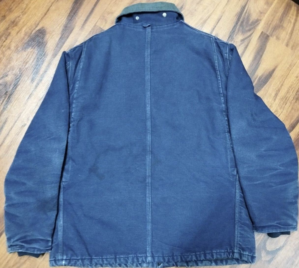 Carhartt (XXL) BEAUTIFUL FADED DARK BLUE Heavy Carhartt Jacket Size US XXL / EU 58 / 5 - 2 Thumbnail