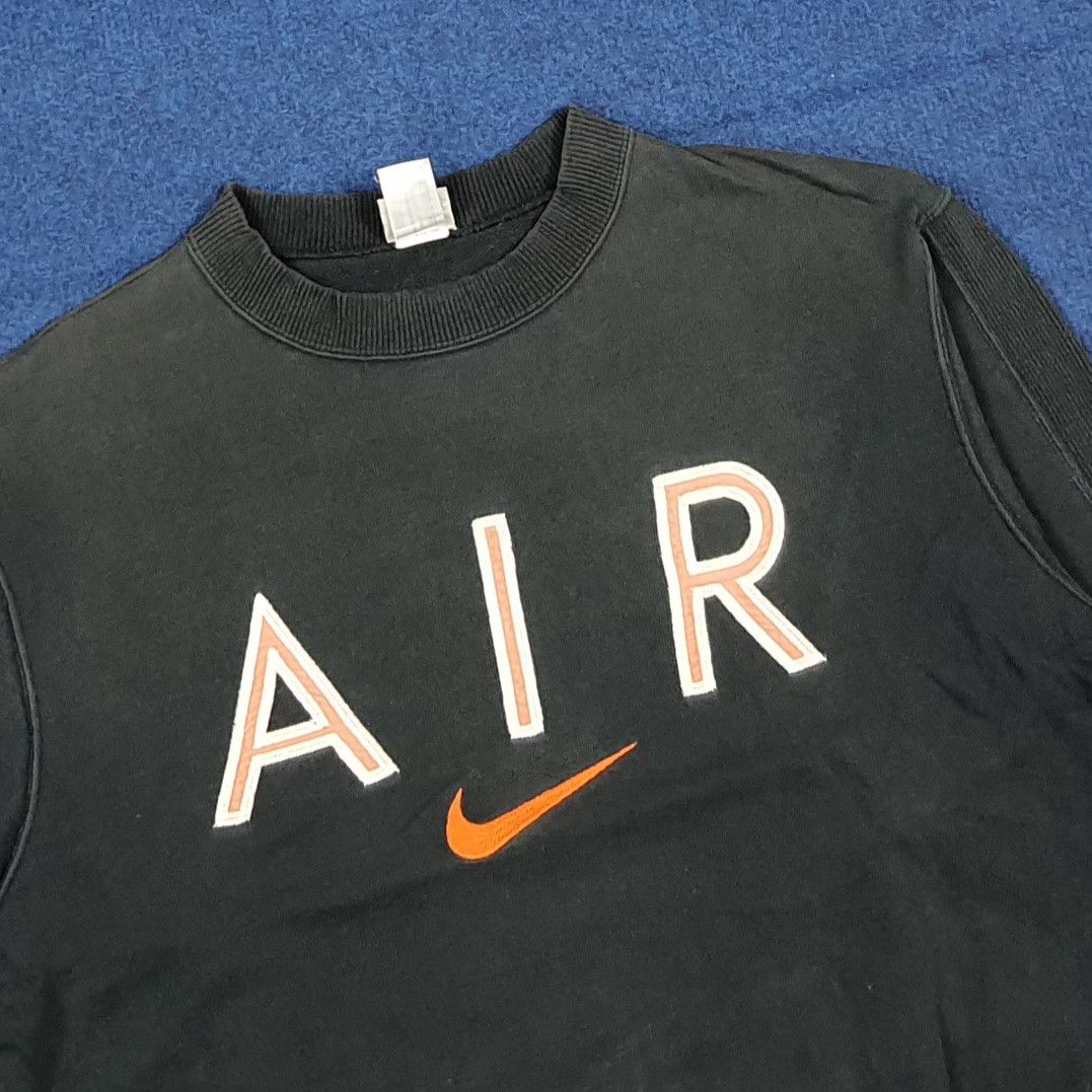 Nike Vintage 90s Nike Air Big Logo Embroidered Sweatshirt C291N4 Size M / US 6-8 / IT 42-44 - 2 Thumbnail