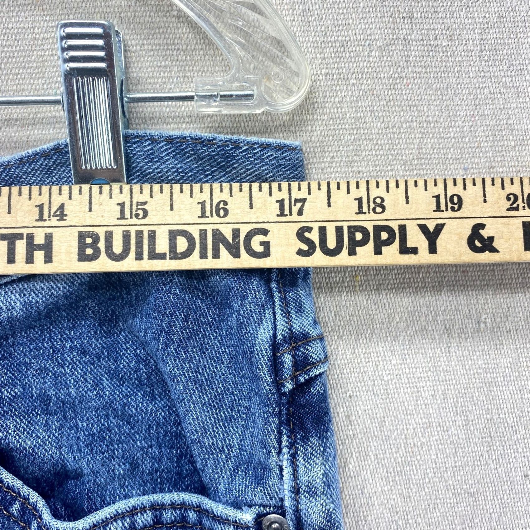 Lee VTG Lee Jeans Womens 18 Dark Blue Denim Pants Riveted High Rise USA Mom Jeans US Flag Theme Size 40" / US 18 - 2 Thumbnail