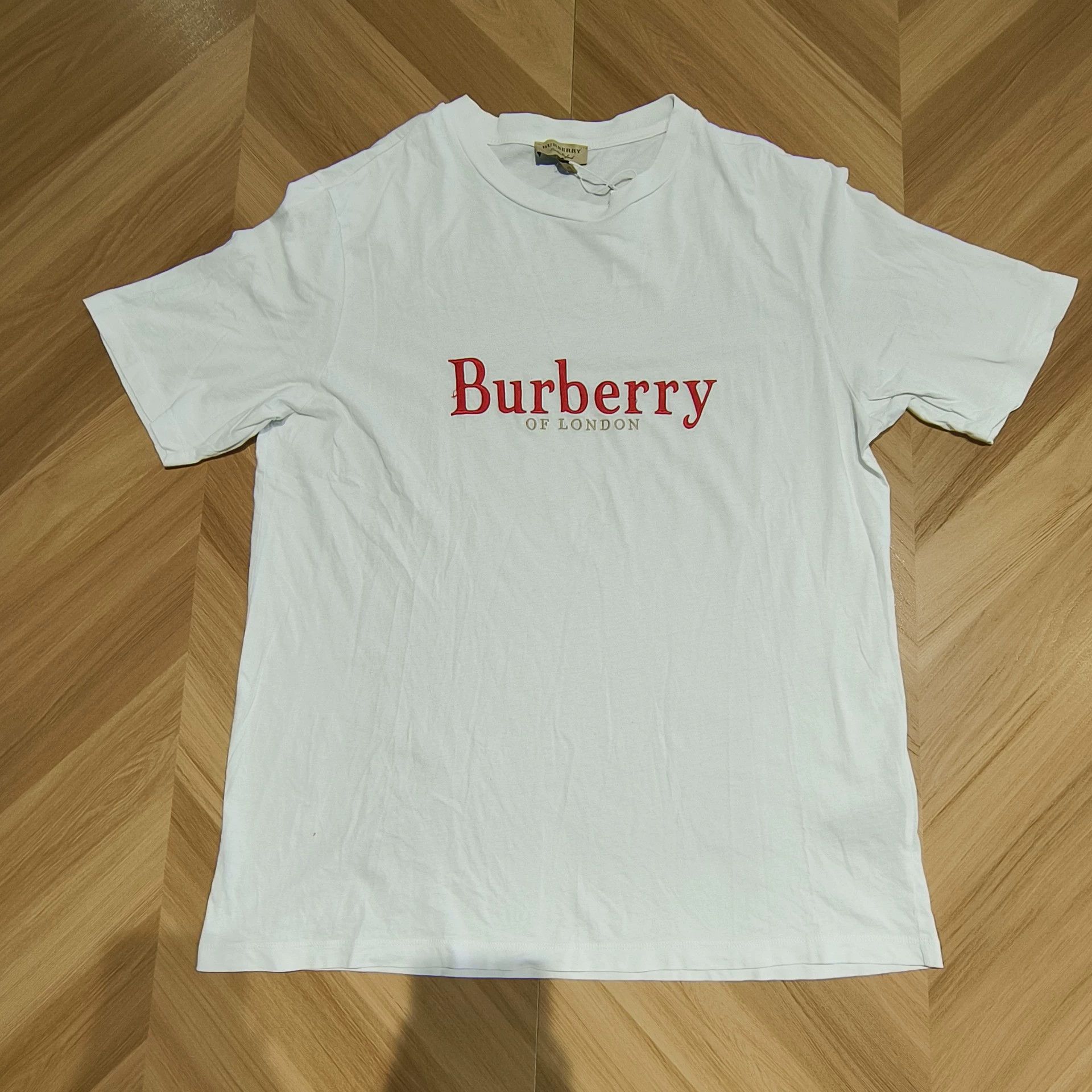 Burberry Burberry White Crew Neck T-shirt Size US M / EU 48-50 / 2 - 1 Thumbnail