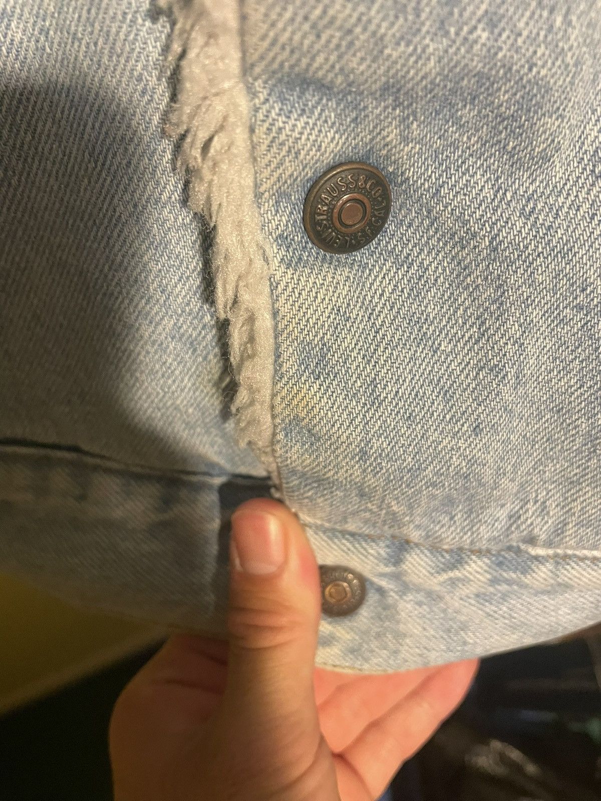 Levi's × Vintage RARE Vintage 70s-80s Levi’s Sherpa Lined Trucker Jacket Size US M / EU 48-50 / 2 - 6 Thumbnail