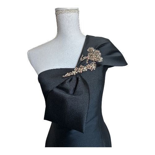 Sachin & Babi SACHIN & BABI Ines Column Gown Dress Size 4 Black Maxi Floor Size S / US 4 / IT 40 - 4 Thumbnail