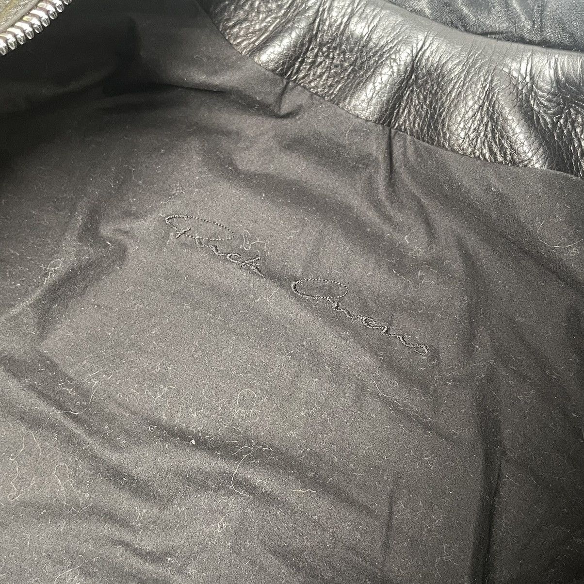 Rick Owens Rick Owens FW20 1:1 SAMPLE Cropped Klaus Tec Leather Jacket Size US XXS / EU 40 - 6 Thumbnail