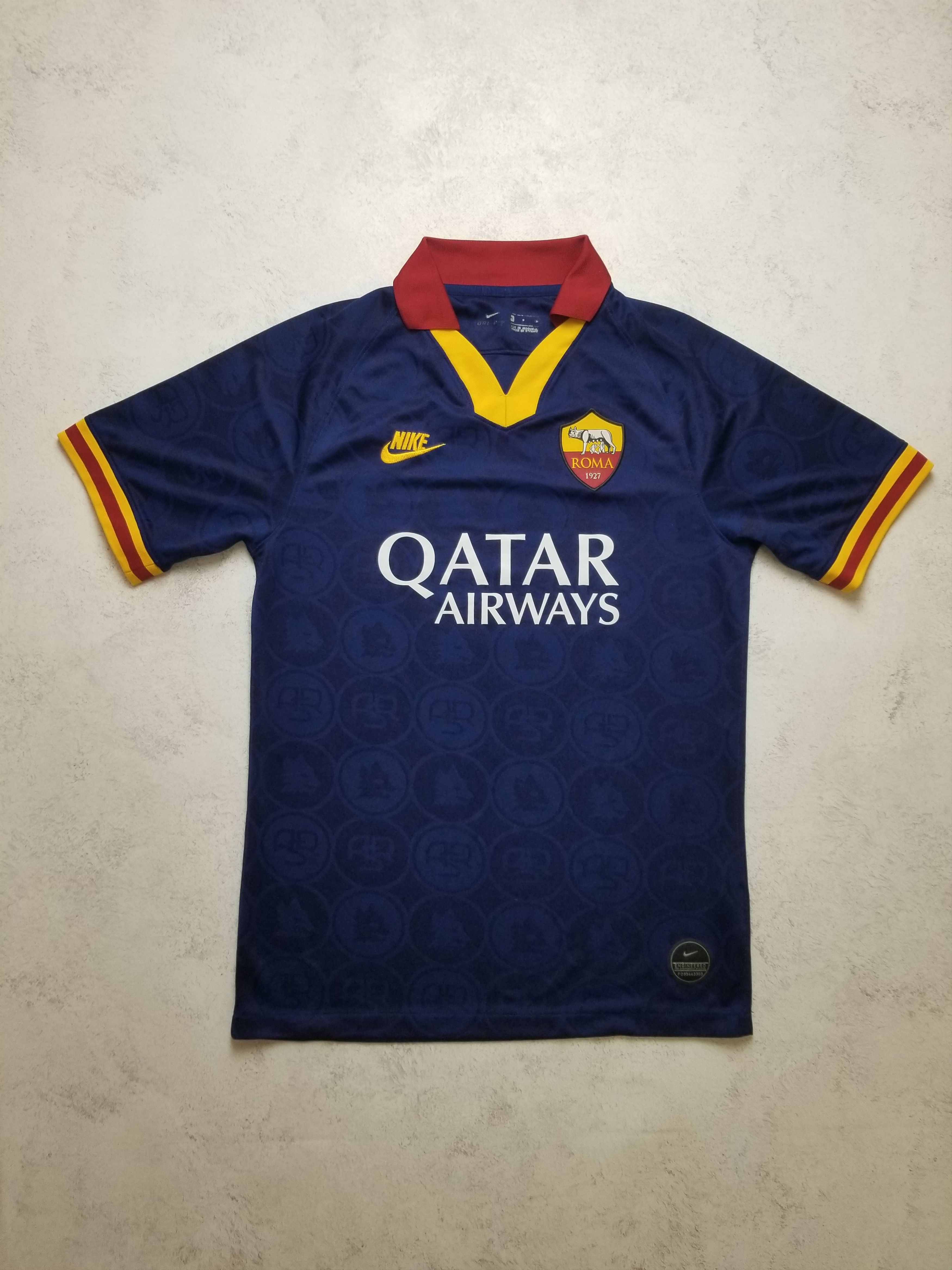 NIKE AS Roma Third Kit Soccer Jersey Blue 2019 / 2020