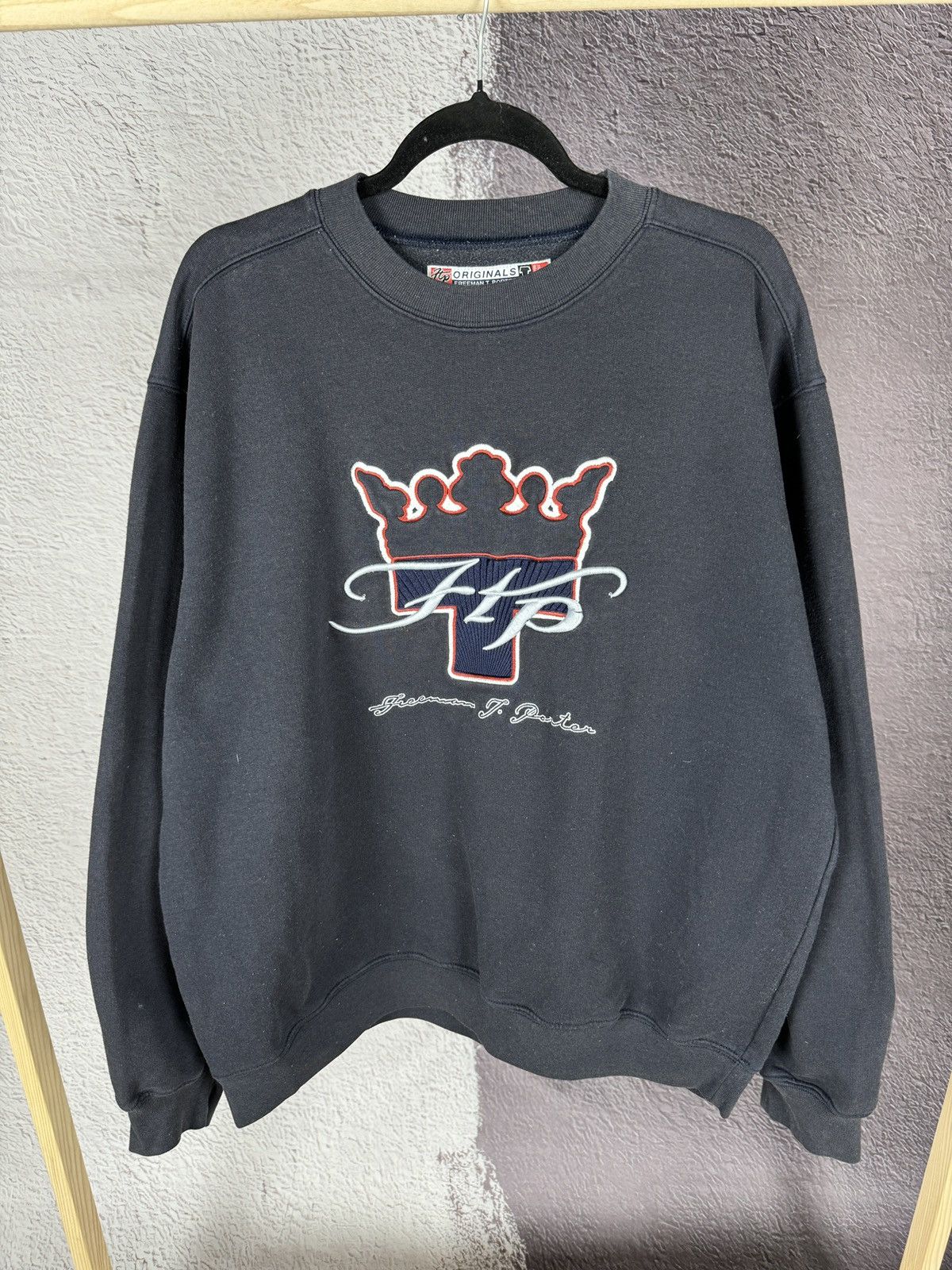 Freeman T. Porter Freeman T. Porter vintage big logo dark blue navy sweatshirt Size US L / EU 52-54 / 3 - 2 Thumbnail
