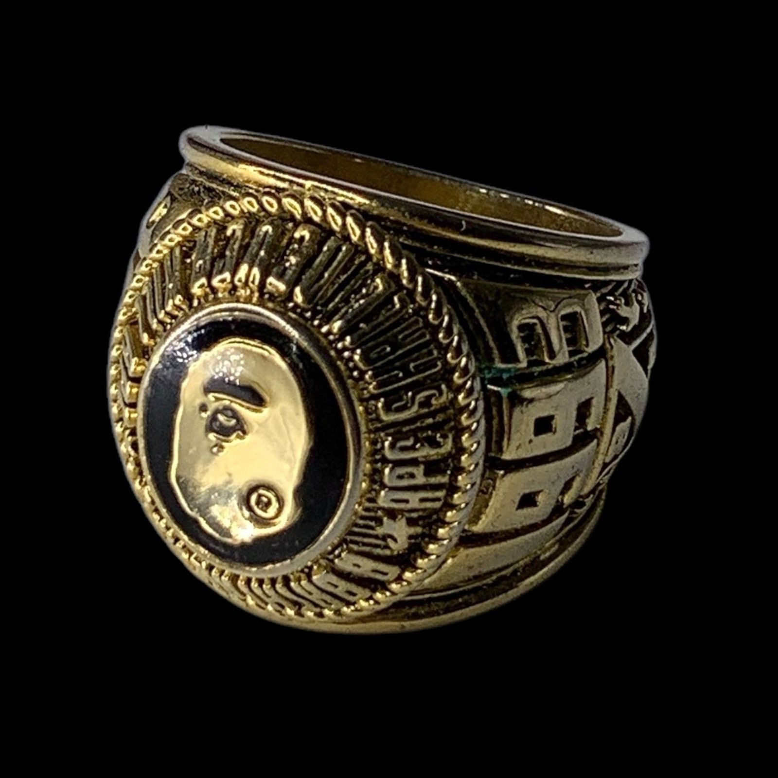 Bape OG Ape Head College Ring (Gold) | JP22 / 10.5 Size ONE SIZE - 2 Thumbnail