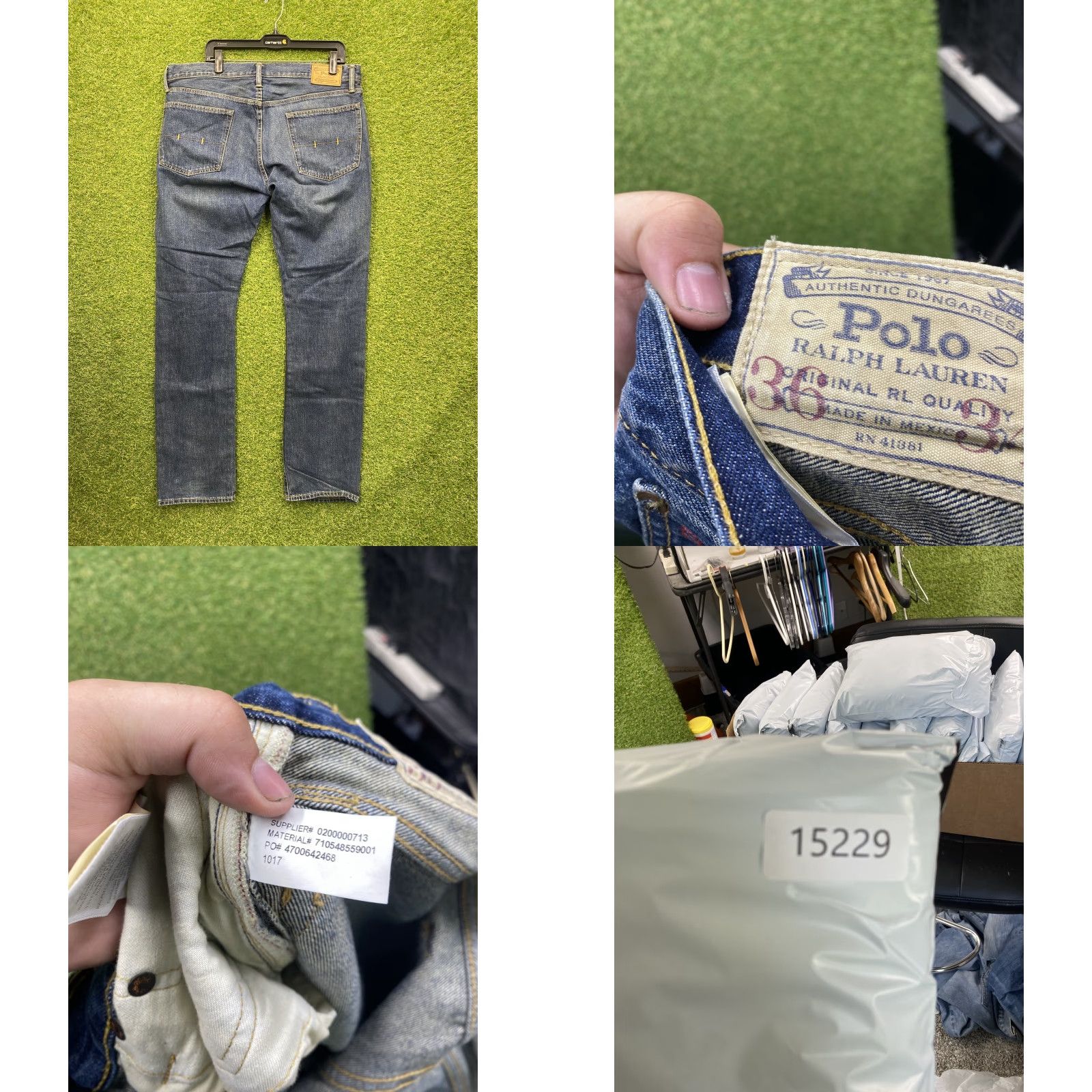 Polo Ralph Lauren VINTAGE Polo Ralph Lauren Jeans Mens 36x32 Blue Denim Straight Fit Classic RL Size US M / EU 48-50 / 2 - 8 Thumbnail