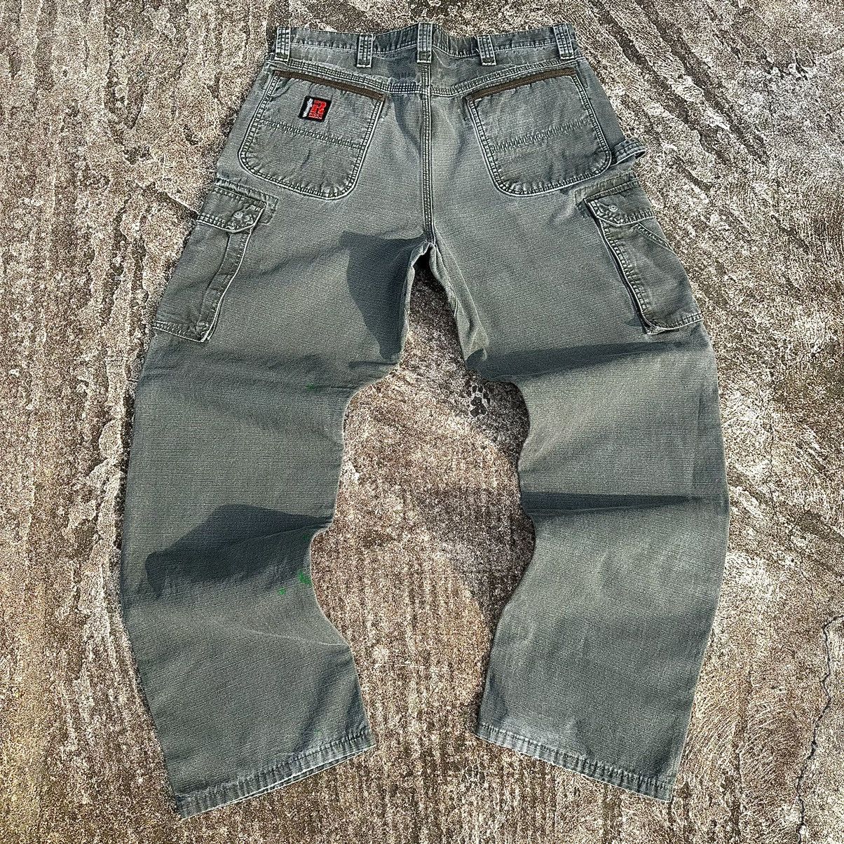 Carhartt × Wrangler (37x33) Crazy Vintage Faded Wrangler Double Knee Pants Size US 37 - 4 Thumbnail
