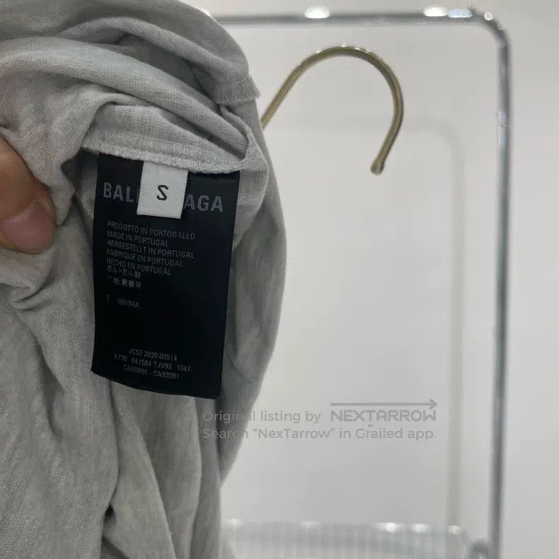 Balenciaga Balenciaga Phantom Logo Fake Two-Piece Short Sleeve Size US S / EU 44-46 / 1 - 2 Thumbnail
