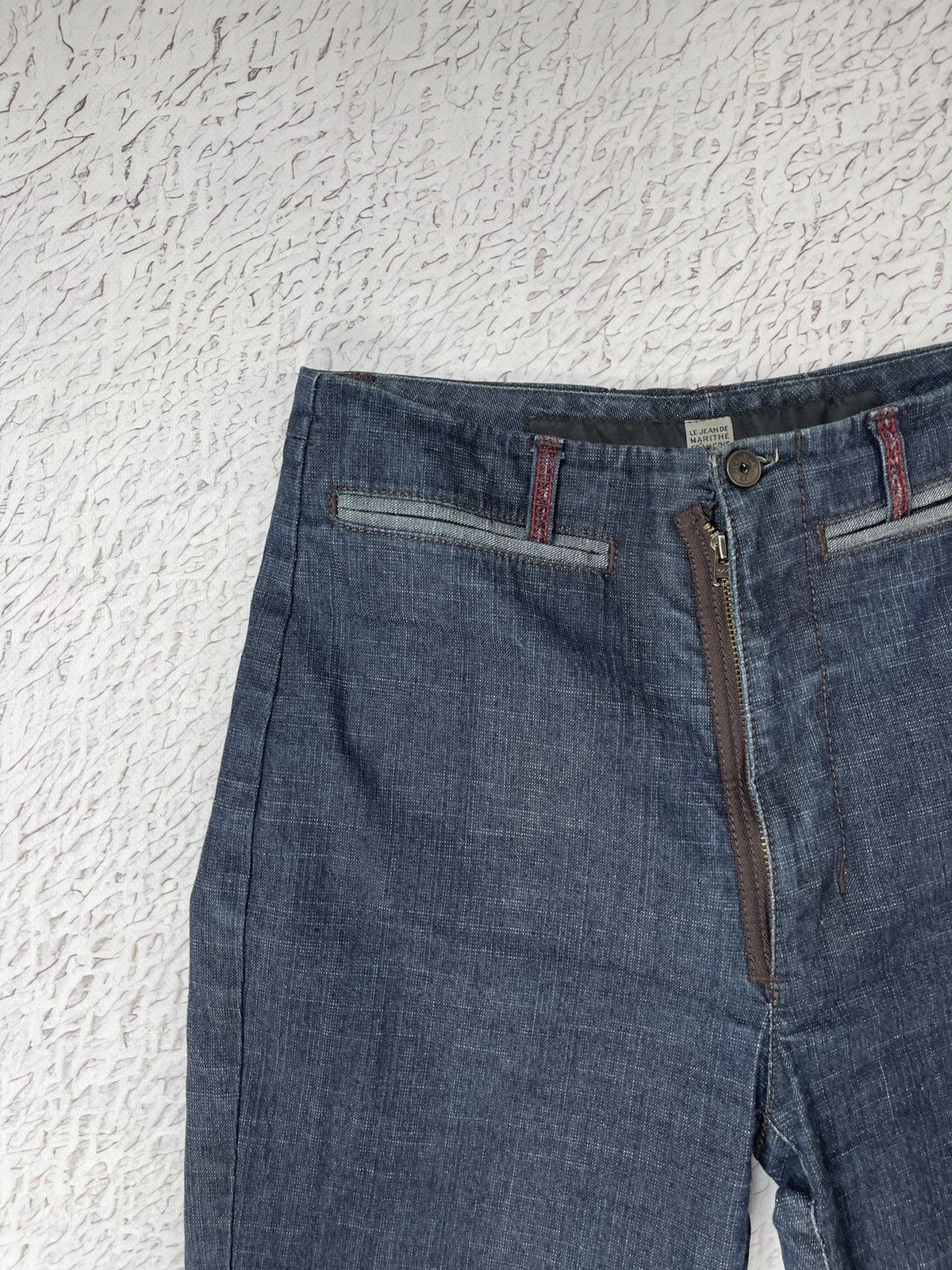 Japanese Brand Le Jean de Marithe Francois Girbaud indigo blue denim jeans Size 28" / US 6 / IT 42 - 8 Thumbnail