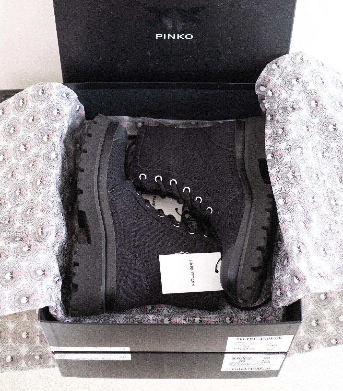 Pinko PINKO Donna Tronchetto Canvas Women Boots Size 38/8 Size US 8 / IT 38 - 8 Thumbnail