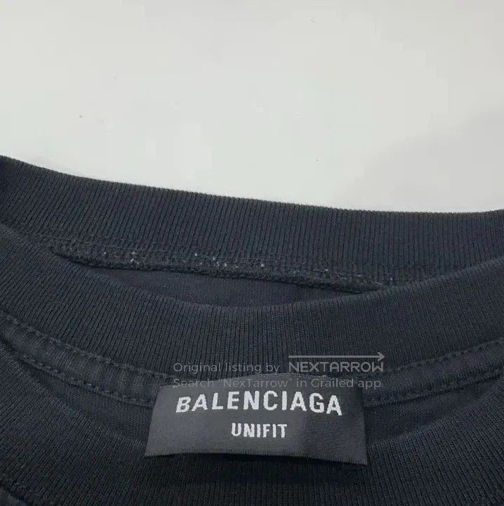 Balenciaga Balenciaga Black Logo Print Short Sleeve T. Size US XXS / EU 40 - 2 Thumbnail