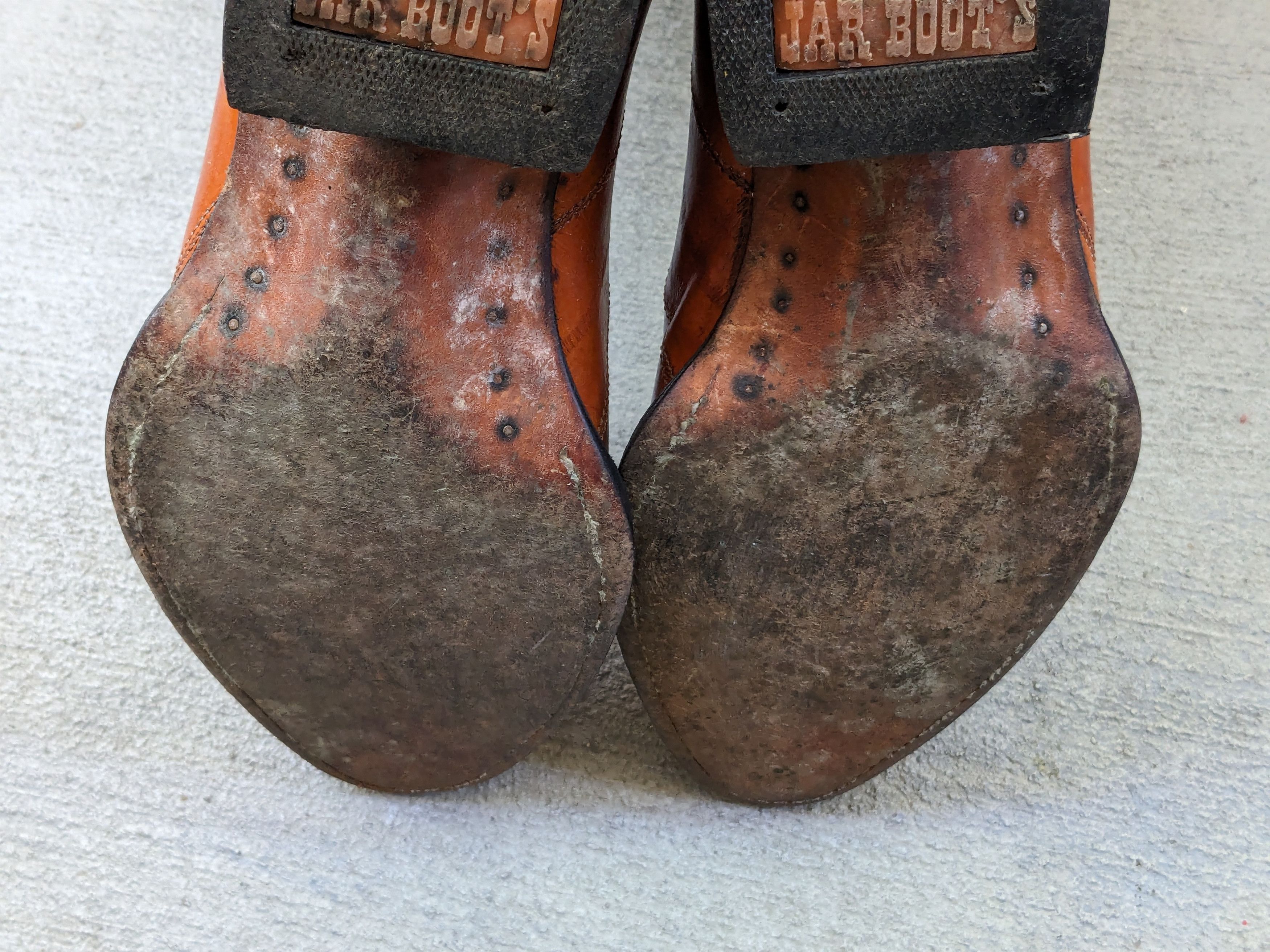 Vintage Eel Cowboy Boots Brown 8.5 Leather Mexico Botas Ranchwear Size US 8.5 / EU 41-42 - 18 Thumbnail